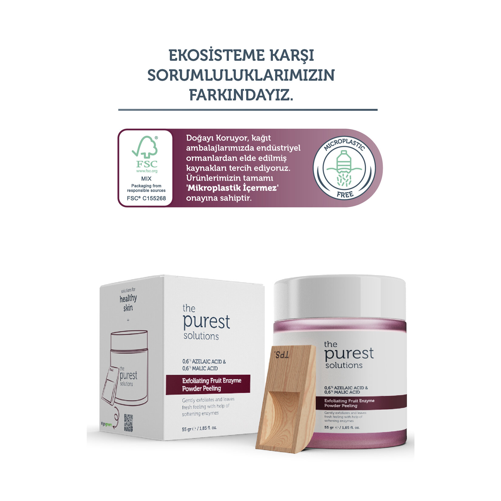 The Purest Solutions Toz Peeling Cilt Yenileyici 55g - Görsel 5
