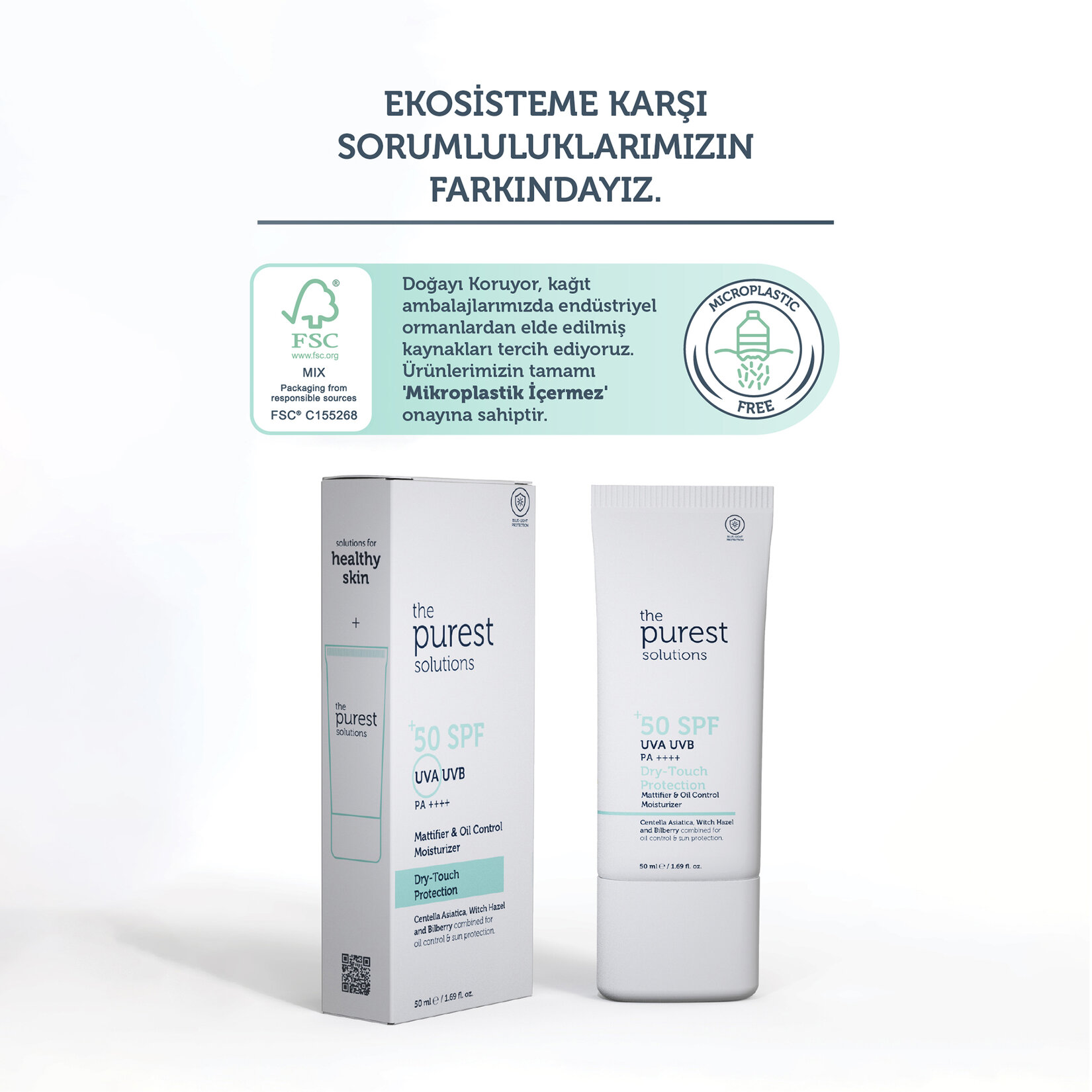 The Purest Solutions Yağlı Cilt Güneş Kremi 50+ SPF 50 ml - Görsel 5