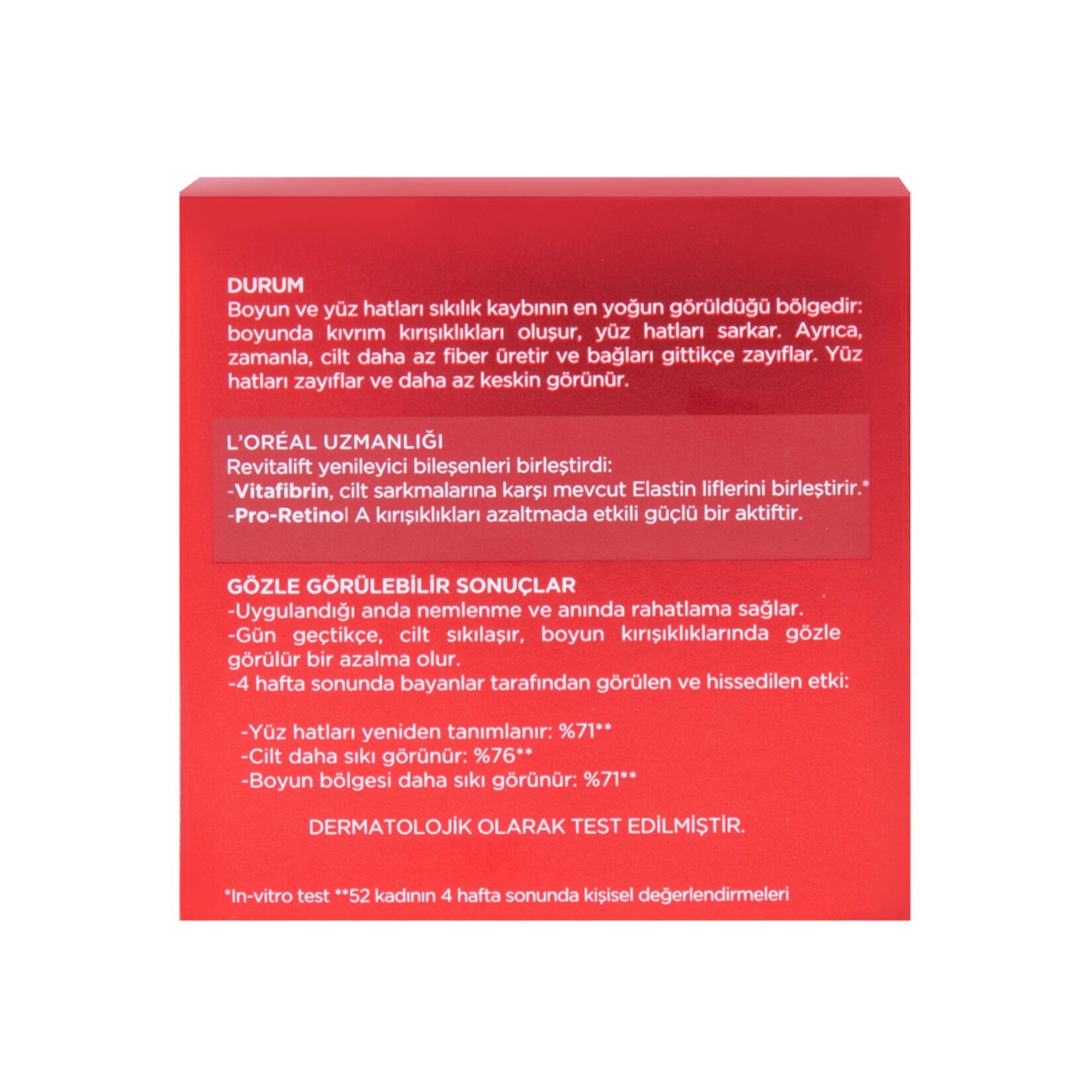 L'Oréal Paris Revitalift Yüz Hatlar ve Boyun Yenileyici Krem - Görsel 4