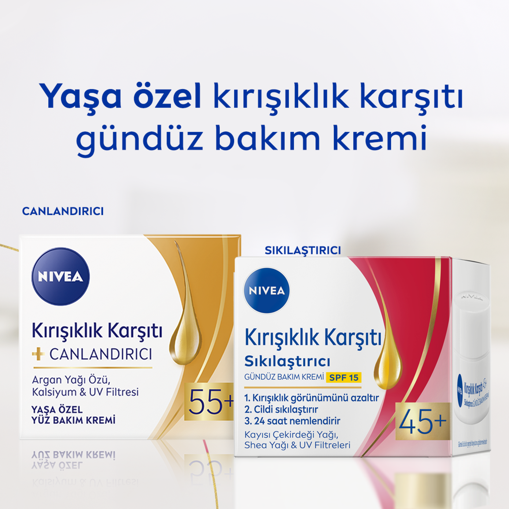 NIVEA Kırışıklık Karşıtı + Sıkılaştırıcı Krem 45+ Yaş 50ml - Görsel 5