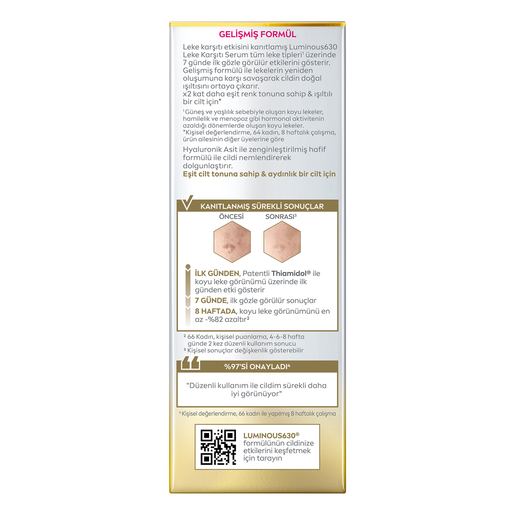 NIVEA Luminous630 Thiamidol Etkili Hyaluronik Asit Leke Karşıtı Serum 30 ml - Görsel 2