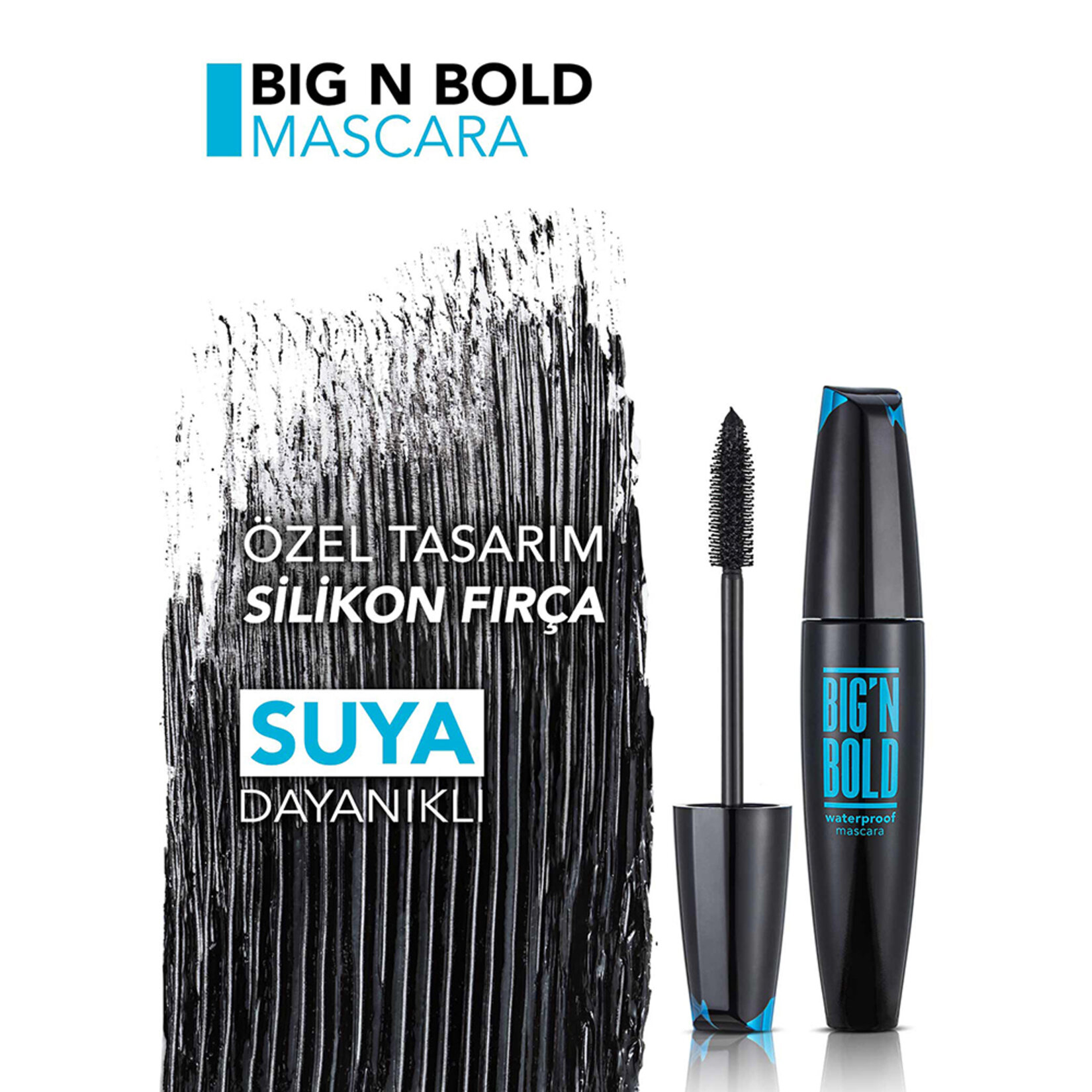 Flormar Big'n Bold Dolgun Görünüm Veren Suya Dayanıklı Maskara - 002 Waterproof - Görsel 5