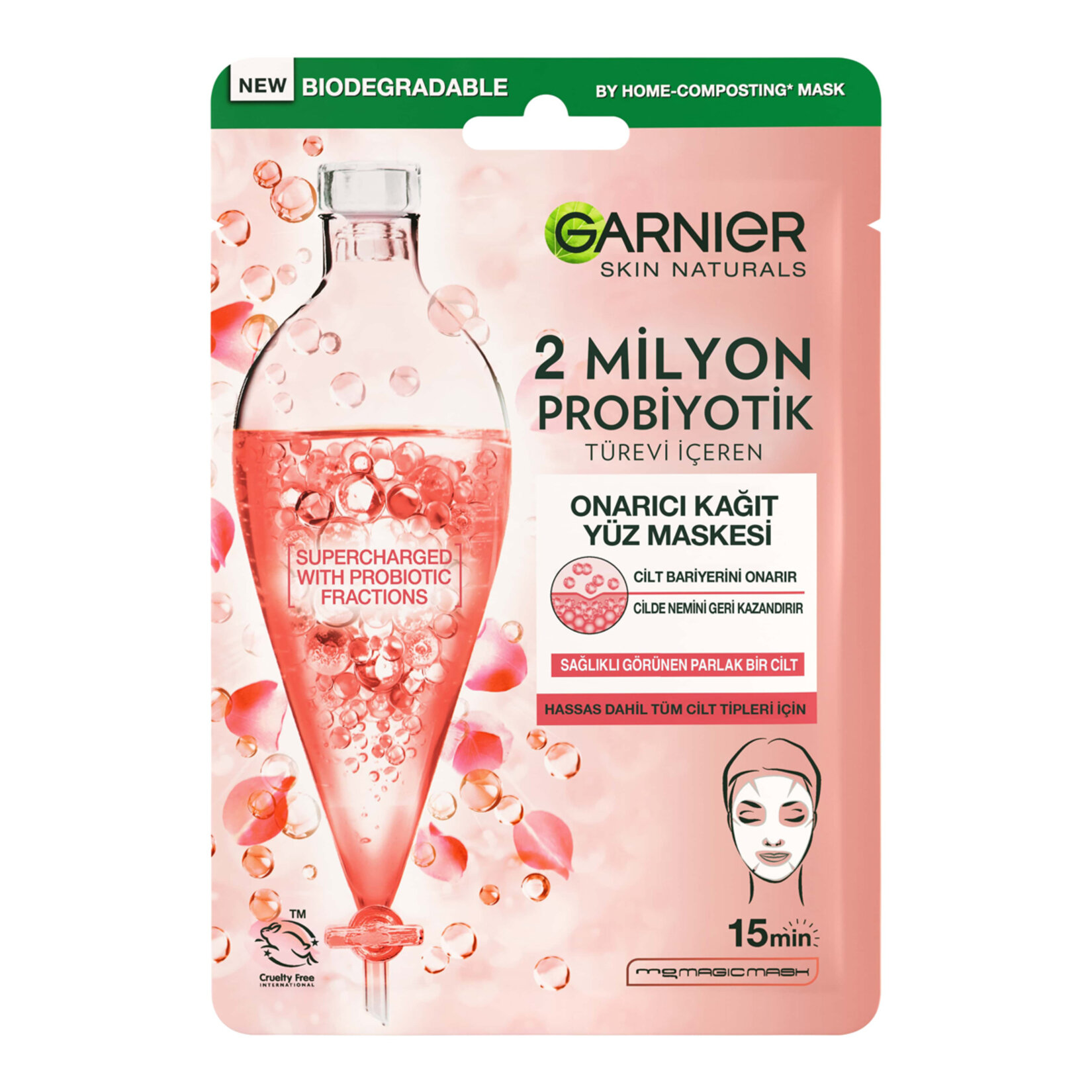 Garnier Probiyotik Onarıcı Kağıt Yüz Maskesi