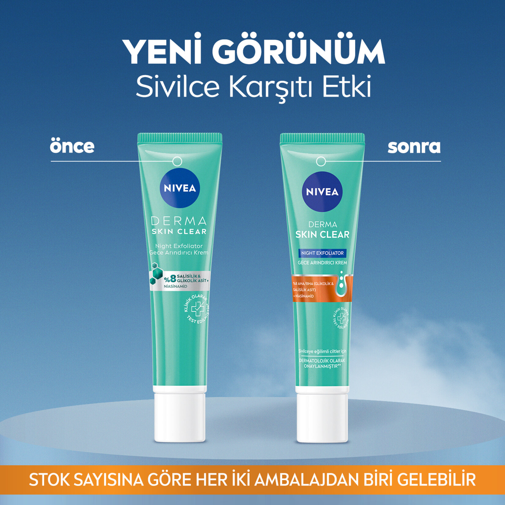 NIVEA Derma Skin Clear Sivilce Karşıtı Exfoliator Gece Arındırıcı Krem 40 Ml - Görsel 2