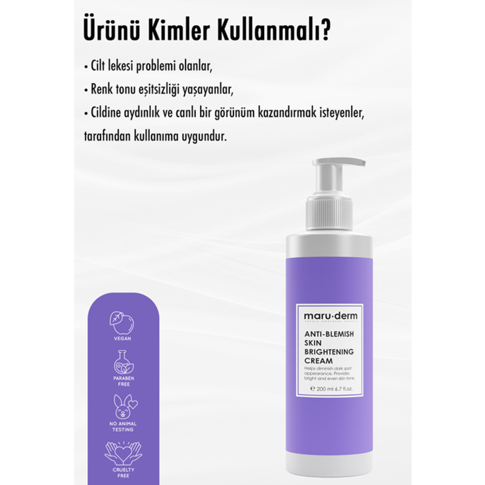 Maruderm Leke Karşıtı Cilt Bakım Kremi 200 Ml - Görsel 4