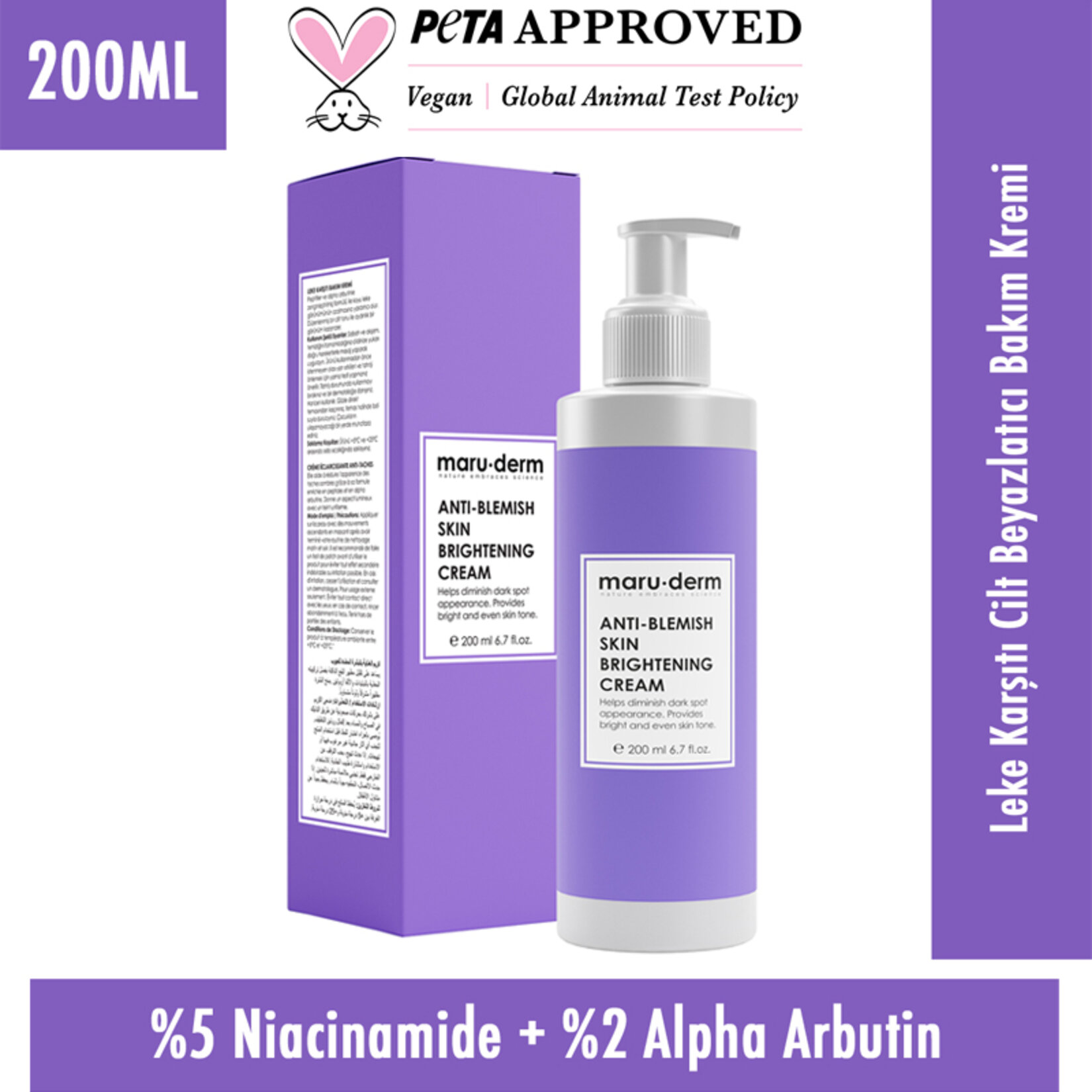 Maruderm Leke Karşıtı Cilt Bakım Kremi 200 Ml - Görsel 2