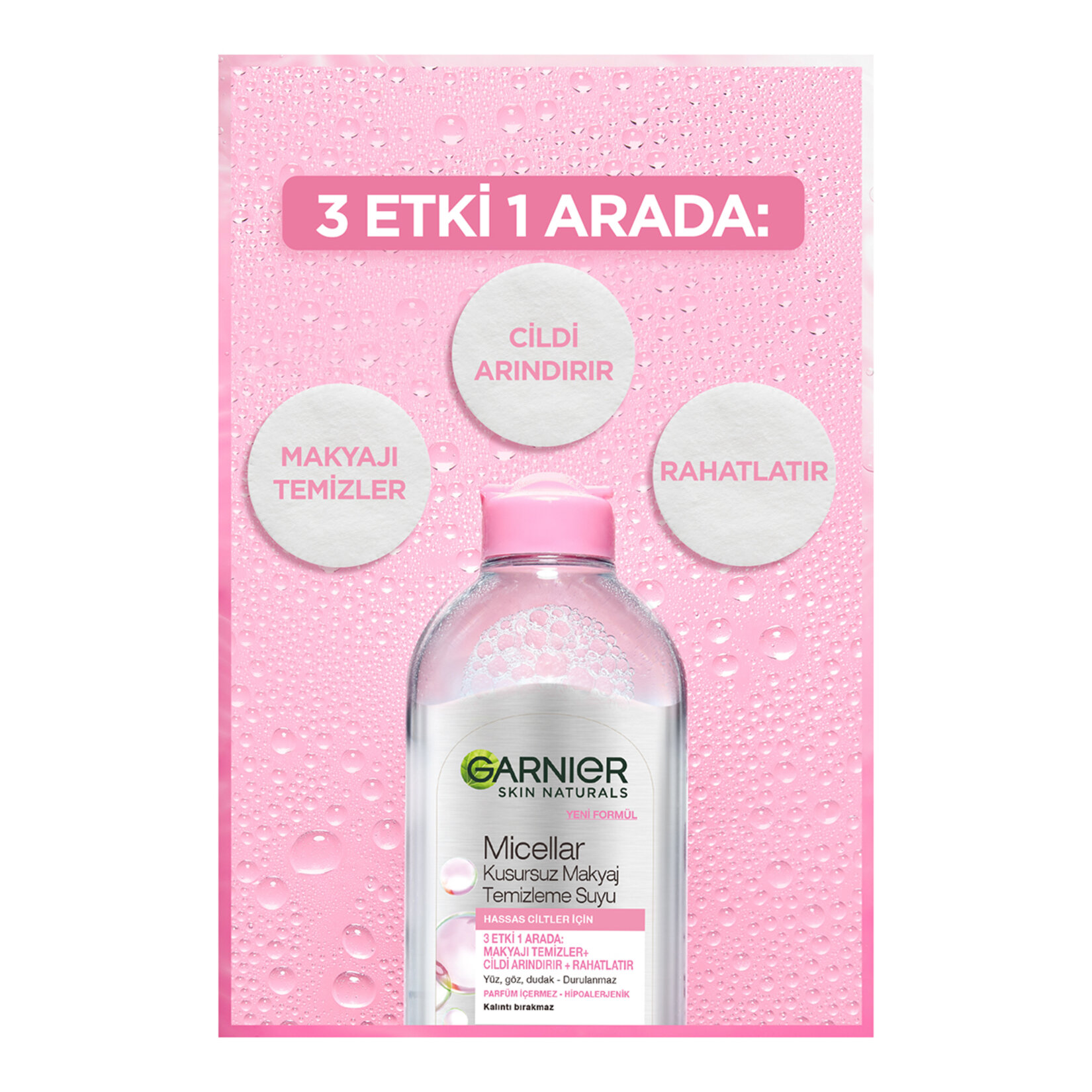 Garnier Kusursuz Makyaj Temizleme Suyu 400Ml + Pamuk Hediye - Görsel 2