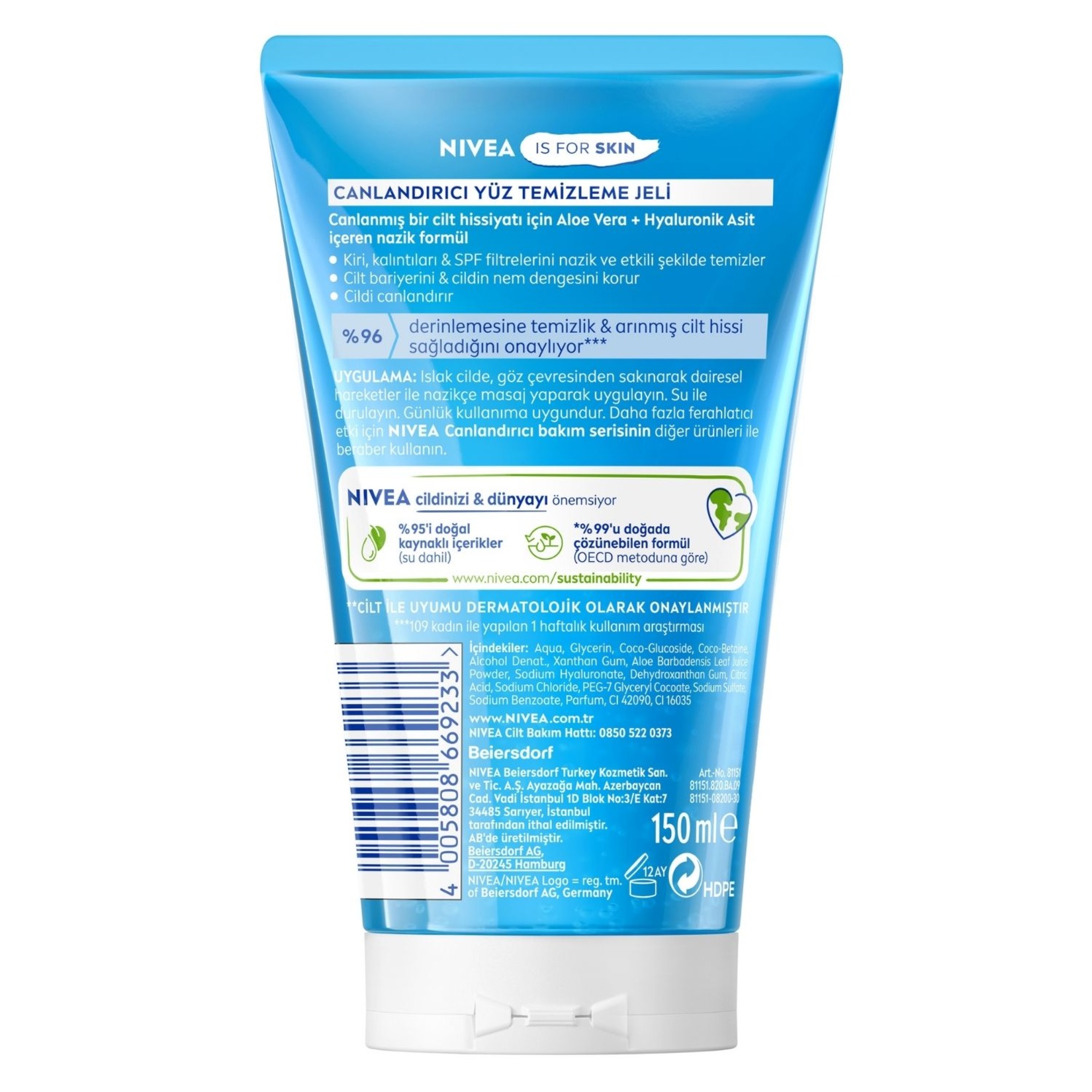 NIVEA Canlandırıcı Yüz Temizleme Jeli 150 Ml - Görsel 3