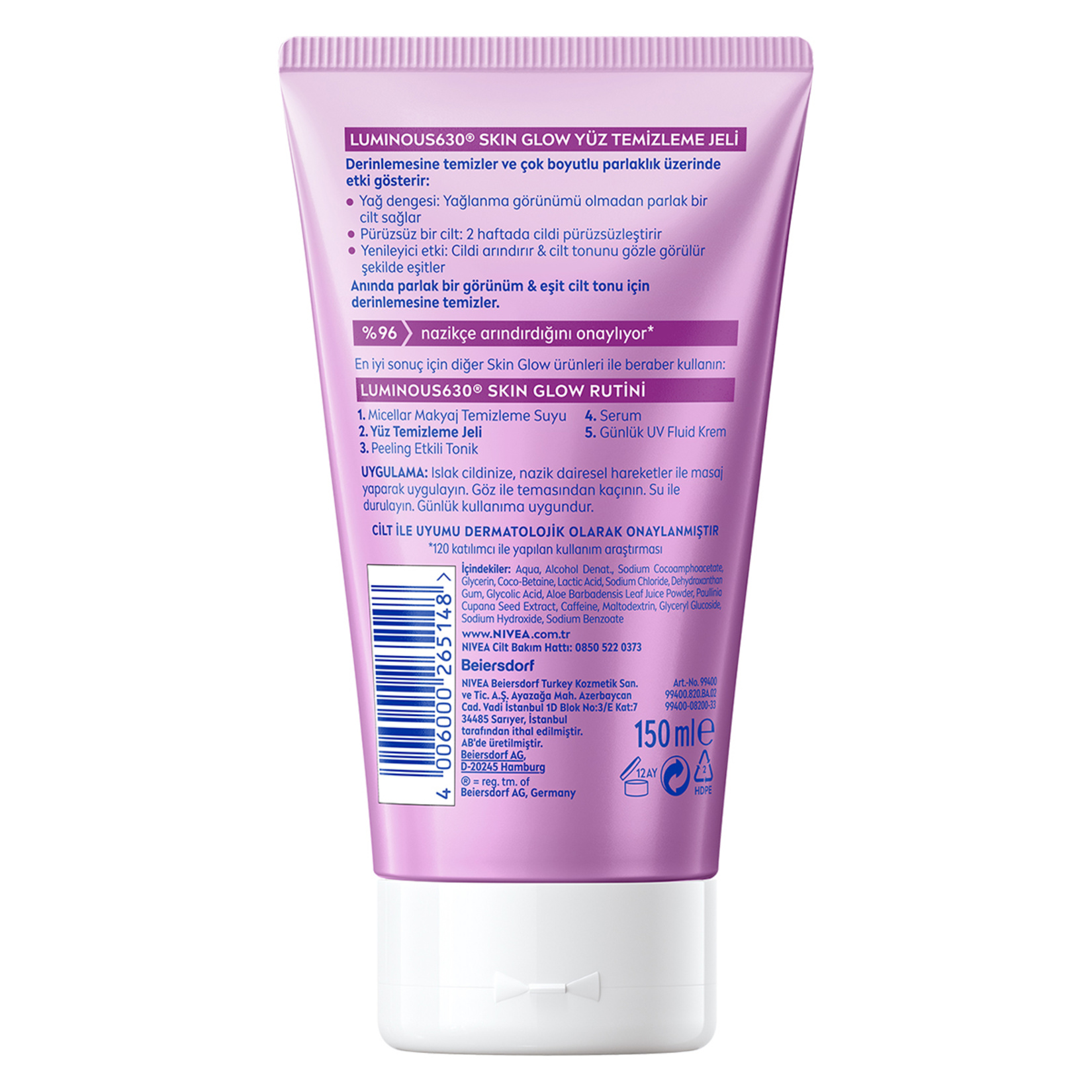 Nivea Skin Glow Anında Aydınlatıcı Yüz Temizleme Jeli 150 Ml - Görsel 3