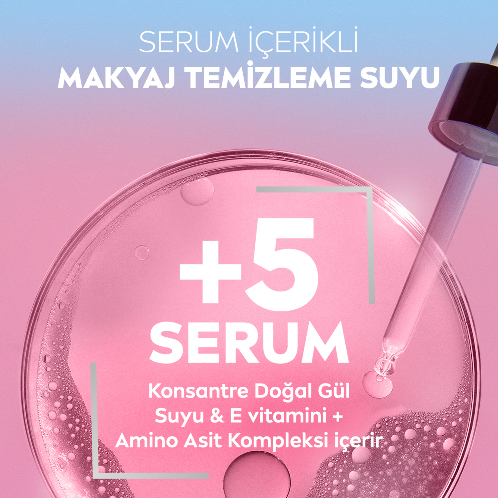 NIVEA Aqua Rose Micellar Gül Suyu İçeren Çift Fazlı Makyaj Temizleme Suyu 400ml - Görsel 6