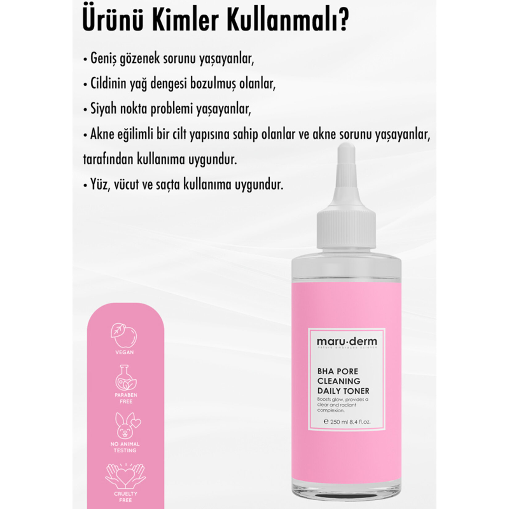 Maruderm Bha Gözenek Sıkılaştırıcı Tonik 250 Ml - Görsel 4