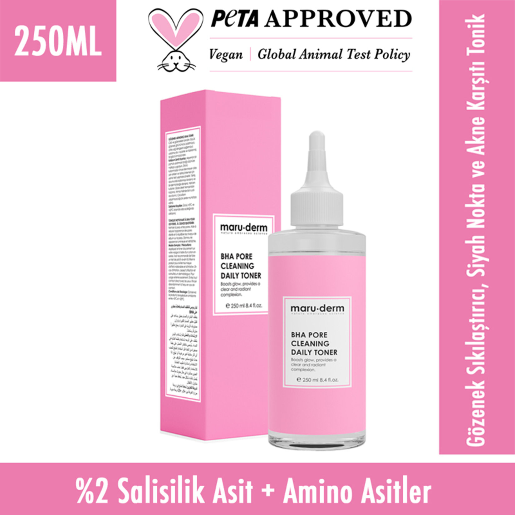 Maruderm Bha Gözenek Sıkılaştırıcı Tonik 250 Ml - Görsel 2