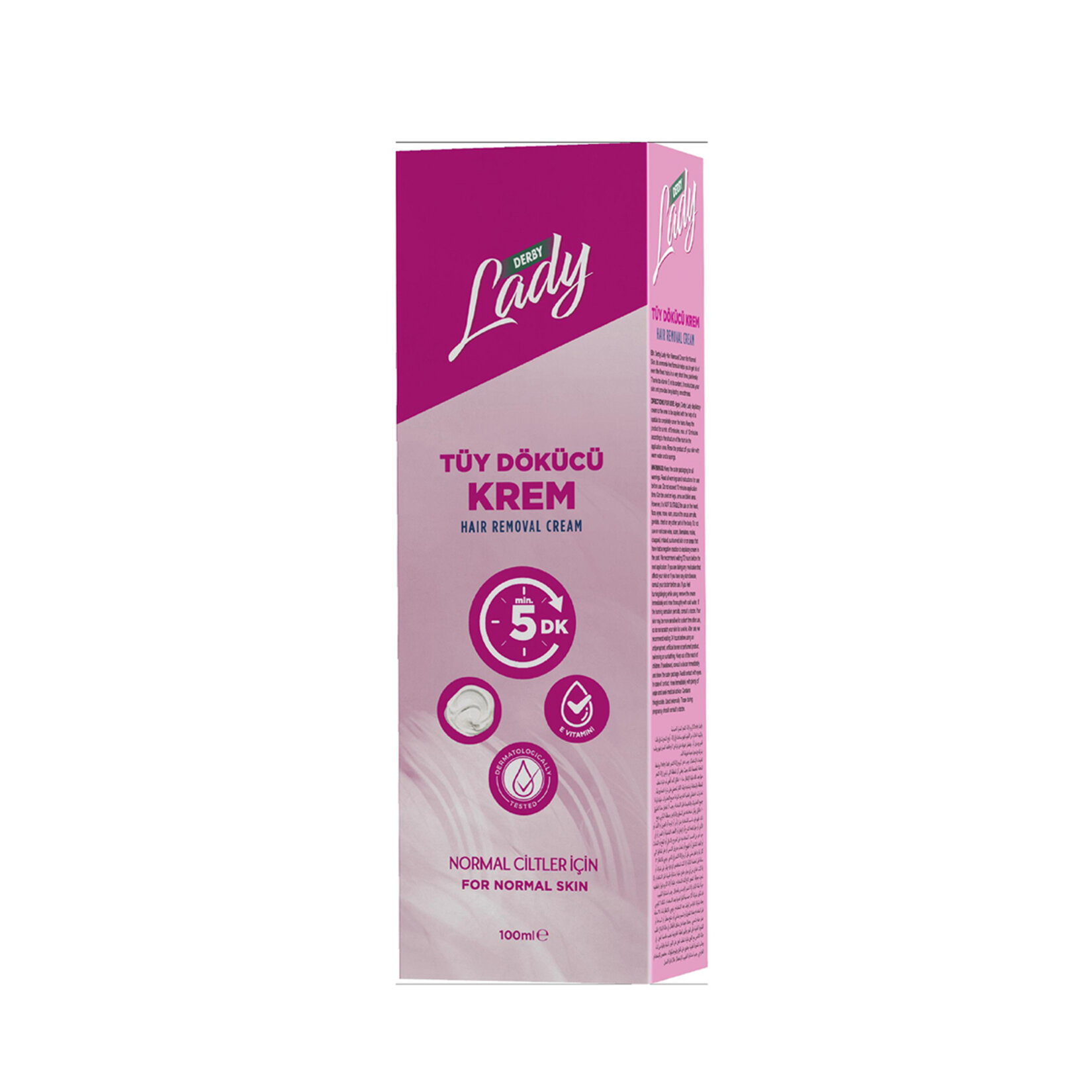 Derby Lady Tüy Dökücü Krem Normal Ciltler İçin 100 Ml