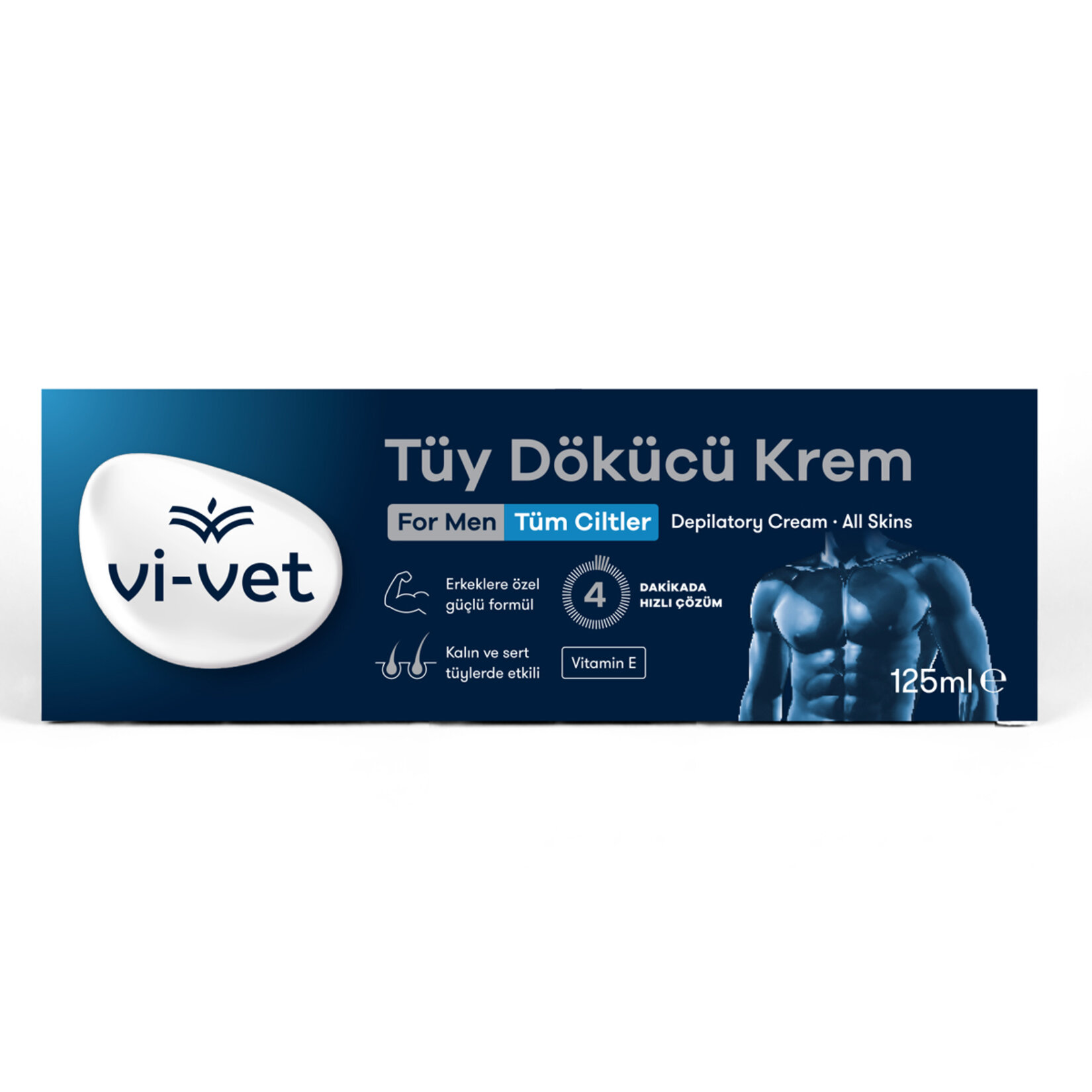 Vi-Vet Tüy Dökücü Krem 125 Ml For Men - Görsel 2