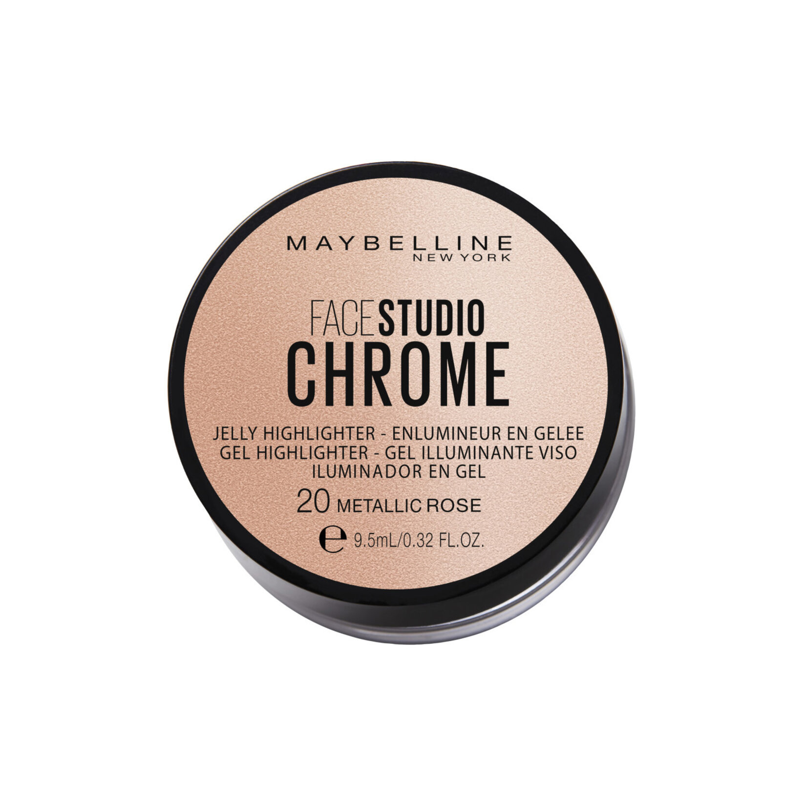 Maybelline New York Face Studio Chrome Jel-20 Metallic Rose