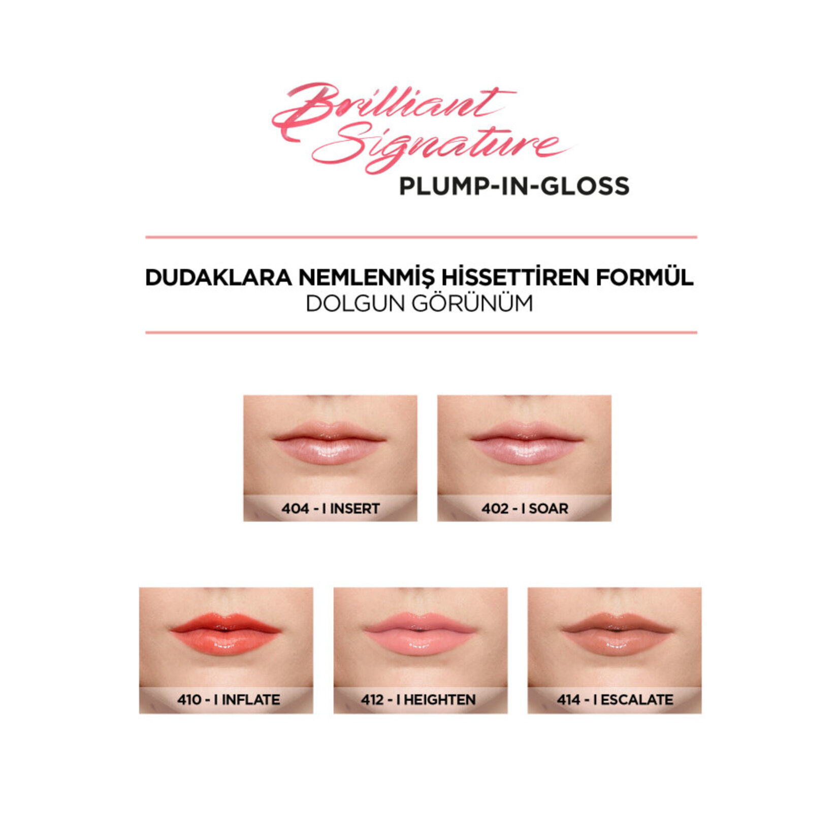 L'Oréal Paris Brilliant Sign Plump In Gloss Ruj - 404 Asser - Görsel 4