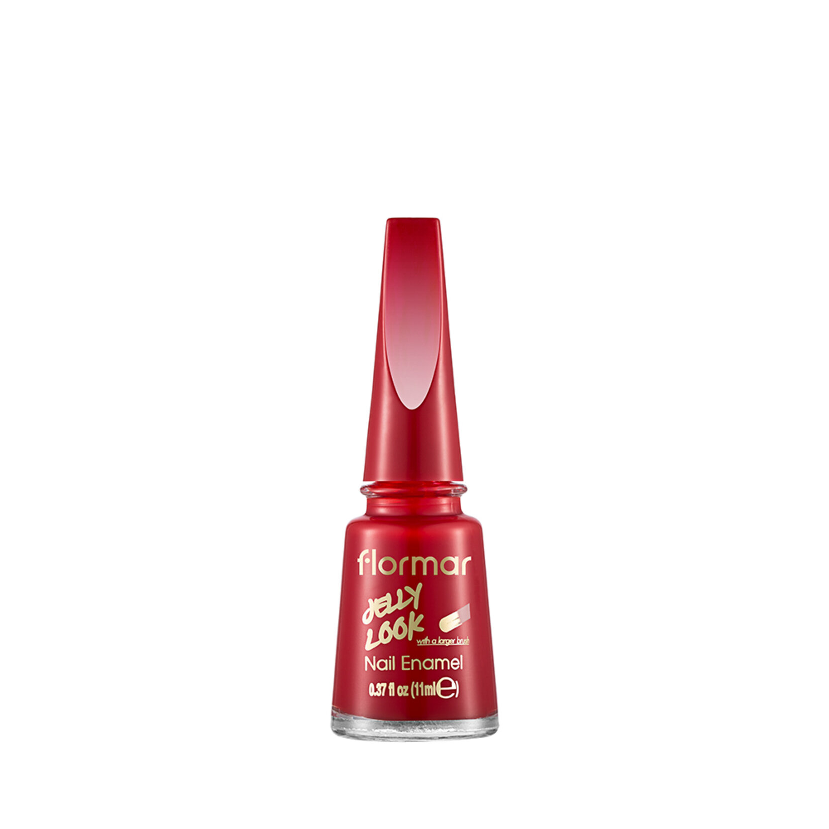 Flormar Jelly Look Yoğun Renk Veren Jel Tırnak Görünümlü Parlak Oje - 023 Stunning Red - Görsel 1