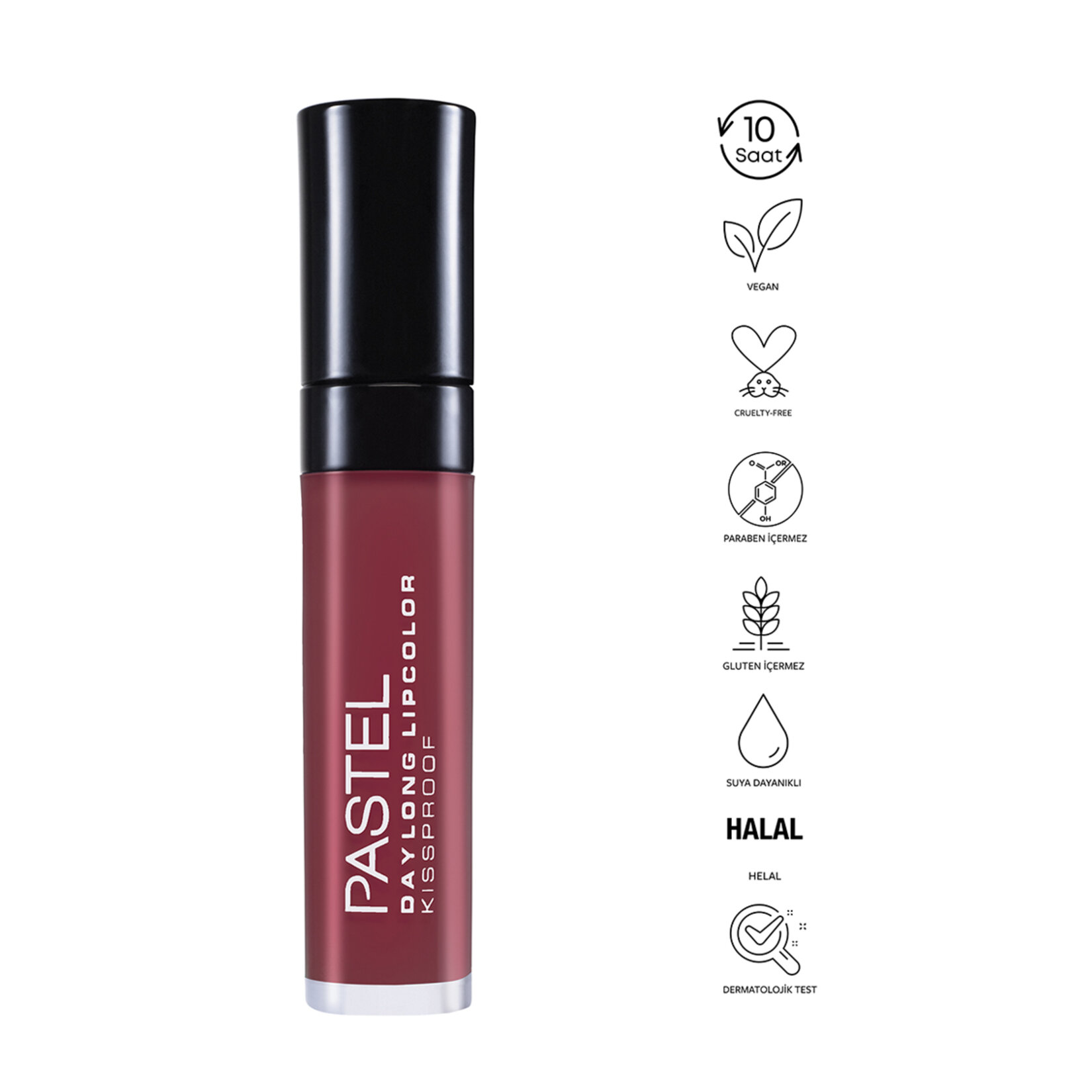 Pastel Daylong Lipcolor Kissproof - Likit Mat Ruj 19 - Görsel 4