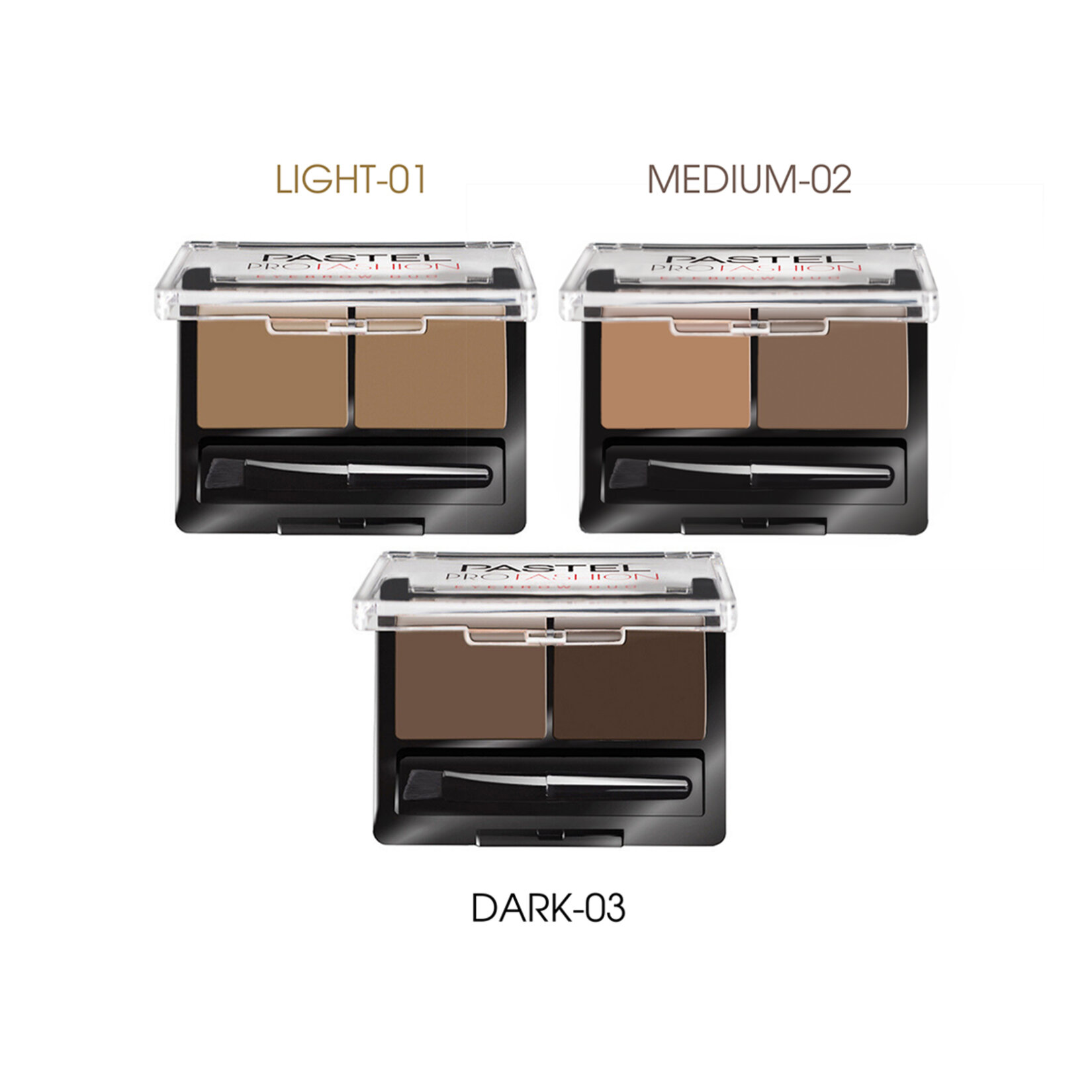 Pastel Eyebrow Duo - İkili Kaş Farı 02 Medium - Görsel 3