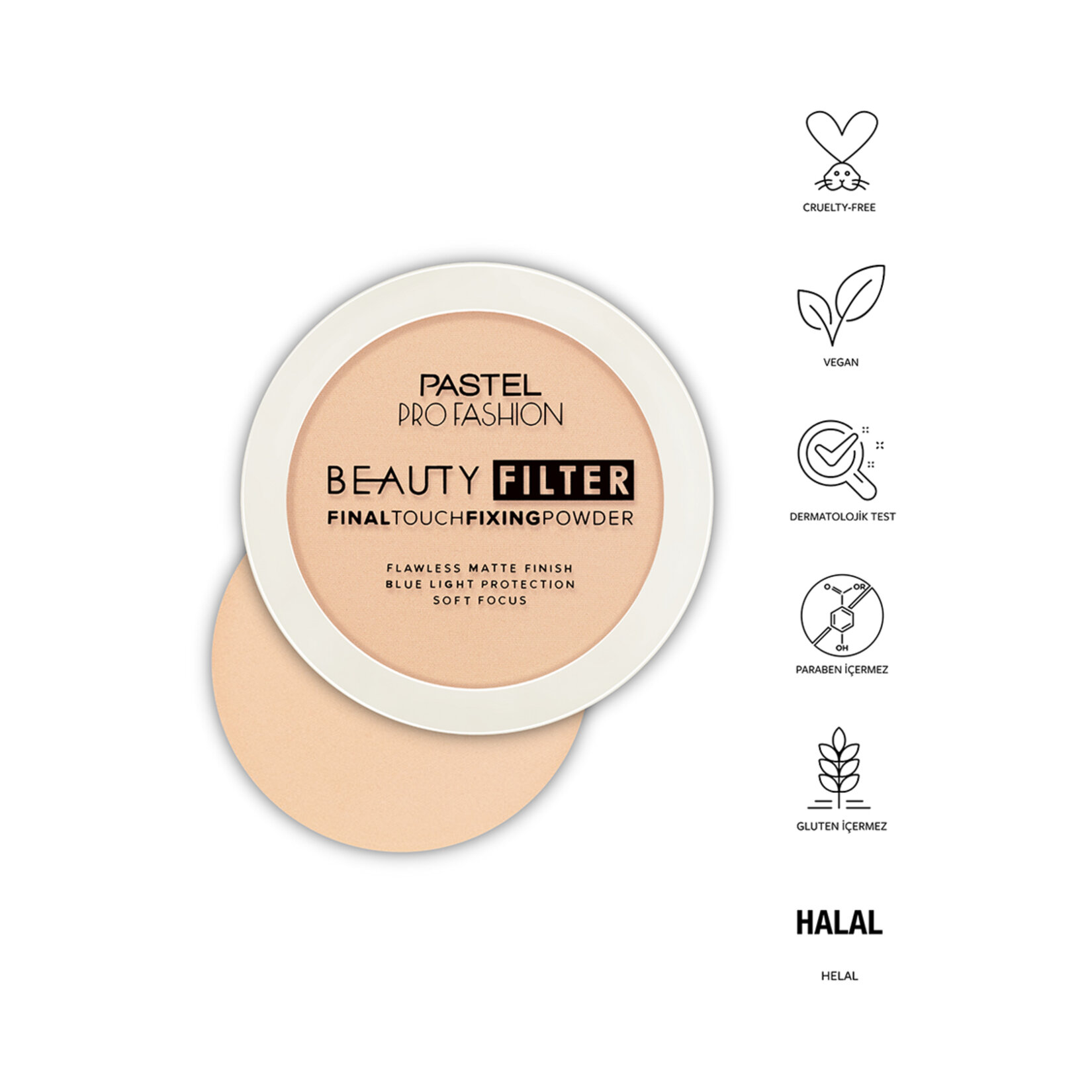 Pastel Beauty Filter Fixing Powder - Pudra 01 - Görsel 5