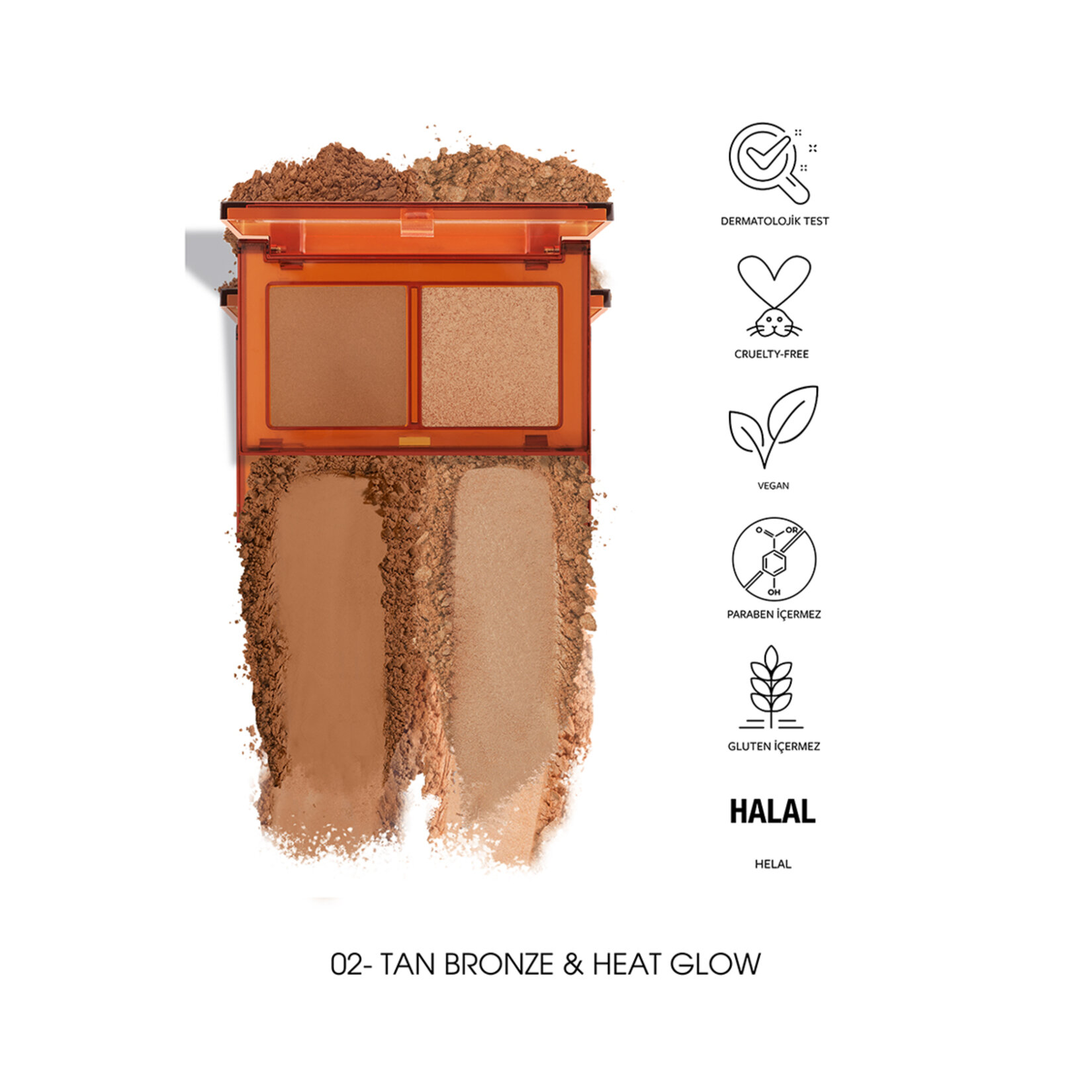 Pastel Bronzer&Highlighter Set Sun Kissed Bronzlaştırıcı Ve