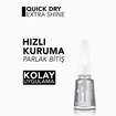 Flormar Quick Dry Extra Shine Hızlı Kurutan Yoğun Parlak Son Kat Tırnak Cilası - 000 Transparent - Görsel 3