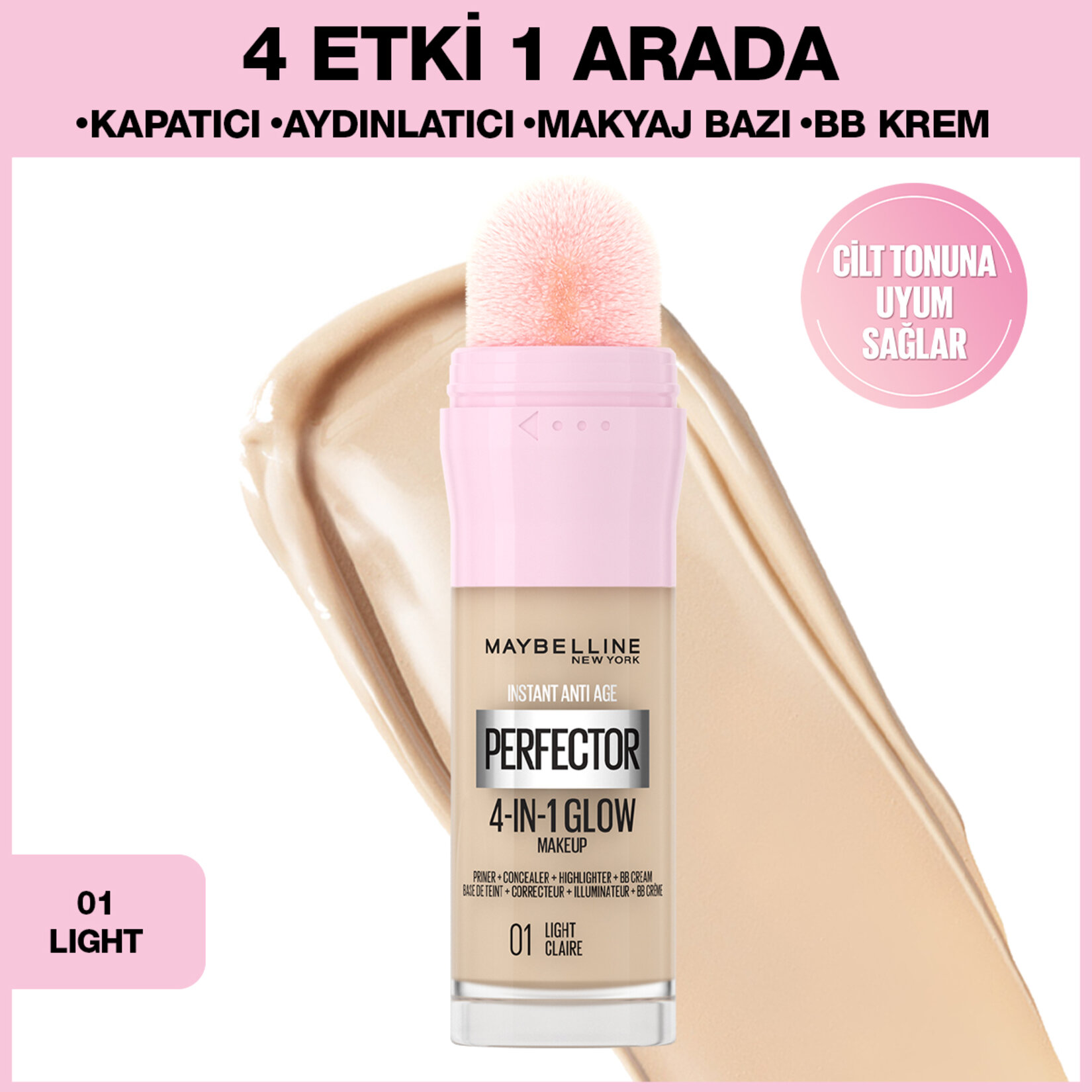 Maybelline New York Instant Perfector Fondöten 01 - Görsel 2