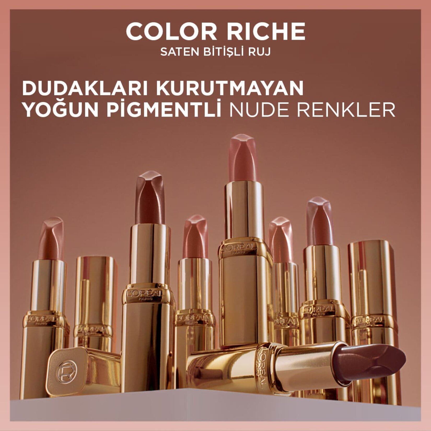 L'Oréal Paris Color Rich Nudes Of Worth 520 Nude Defiant - Görsel 4