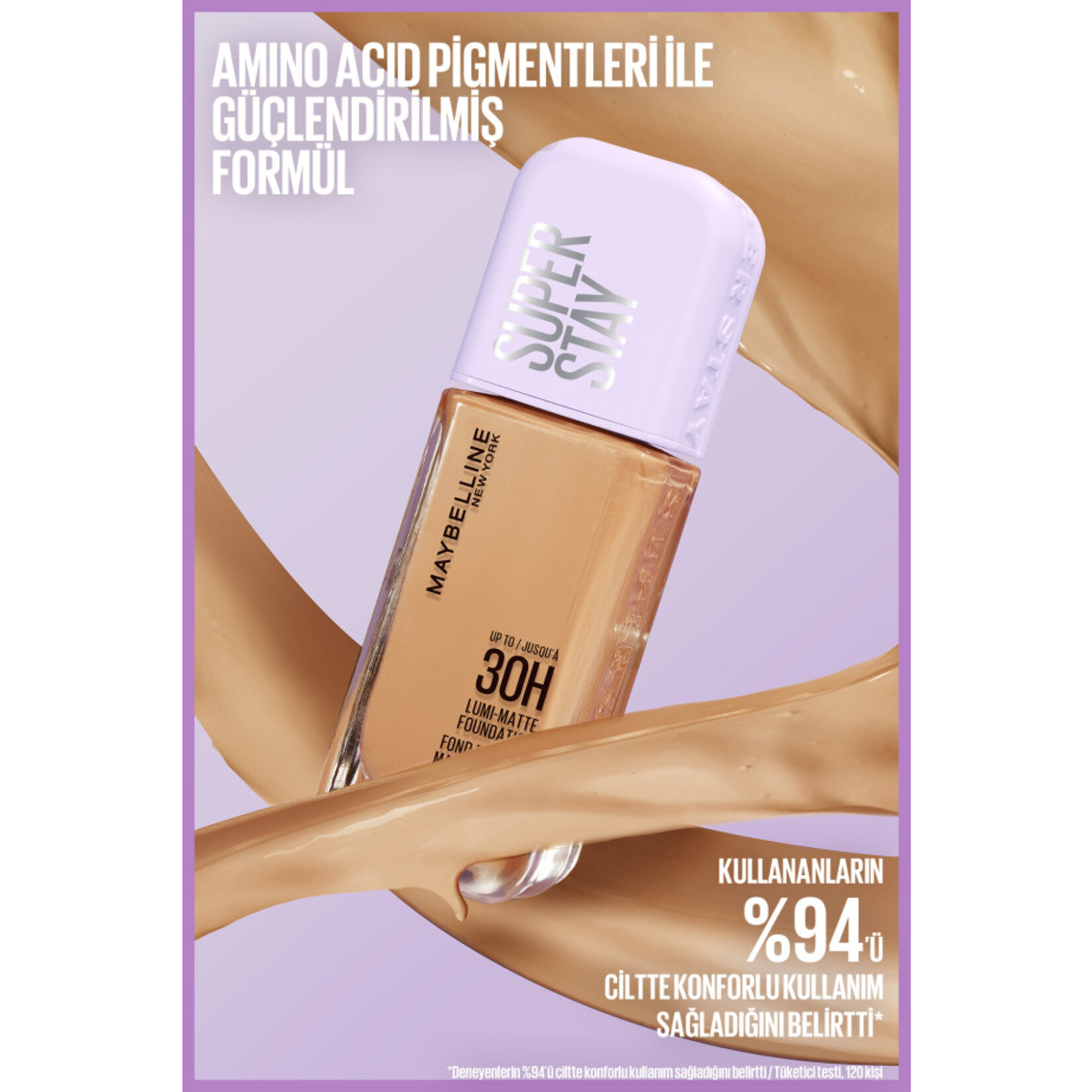Maybelline New York Super Stay Lumi Fondöten - 132 - Görsel 10