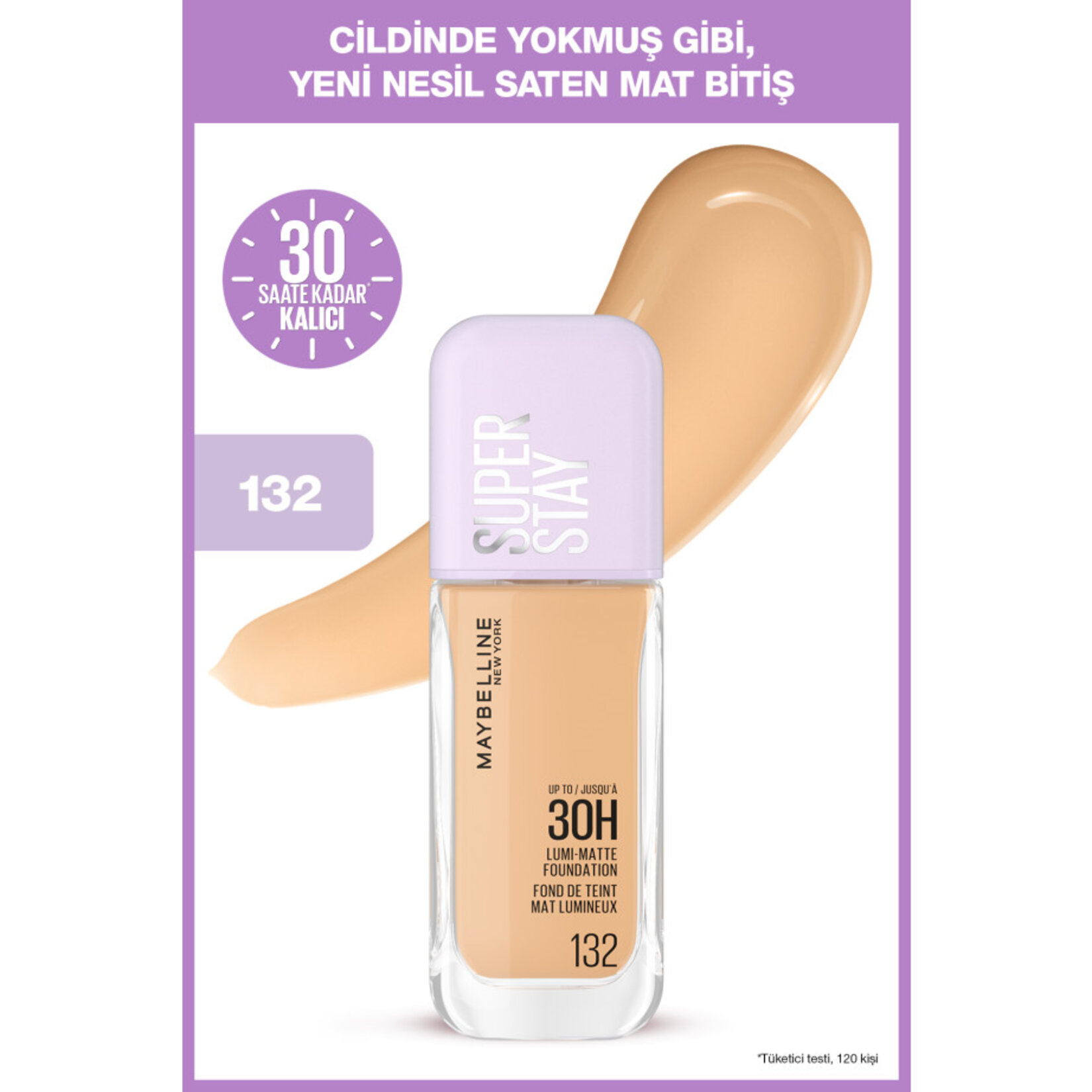 Maybelline New York Super Stay Lumi Fondöten - 132 - Görsel 6