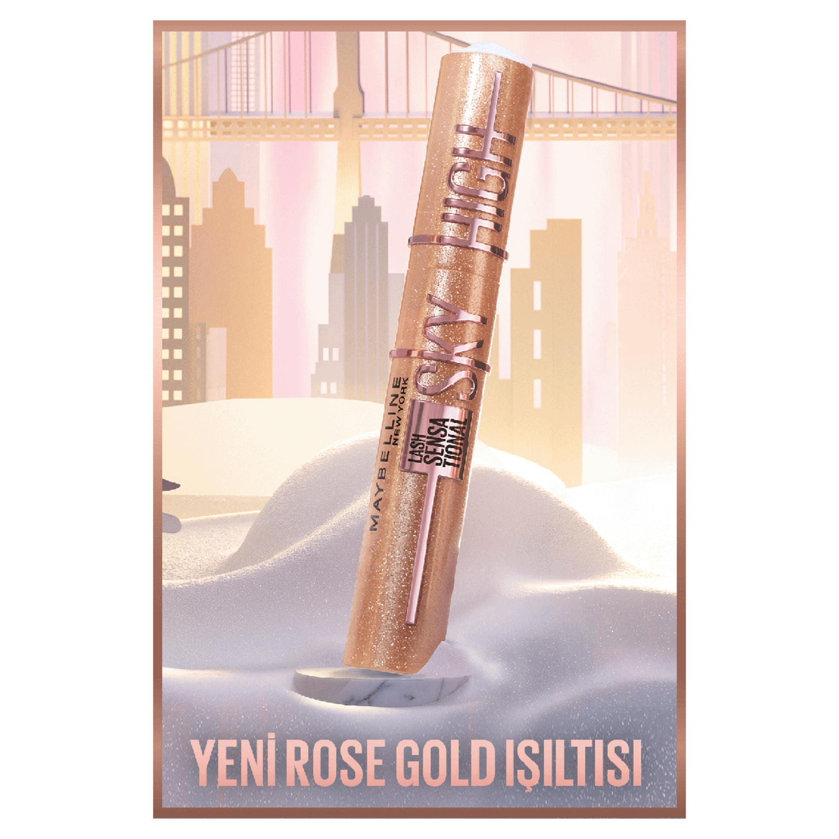 Maybelline Maskara Sky High Rose Gold Glitz - Görsel 3