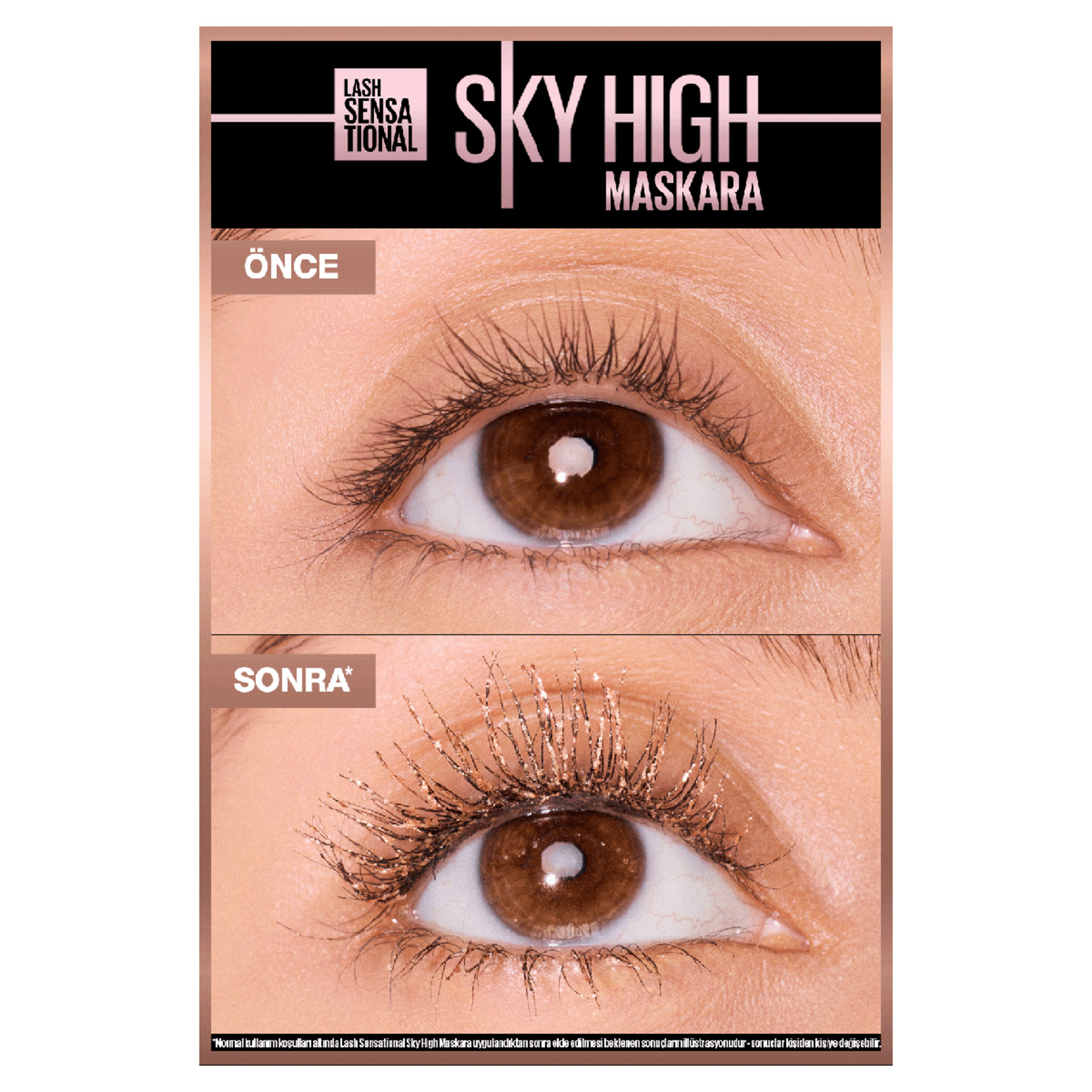Maybelline Maskara Sky High Rose Gold Glitz - Görsel 7
