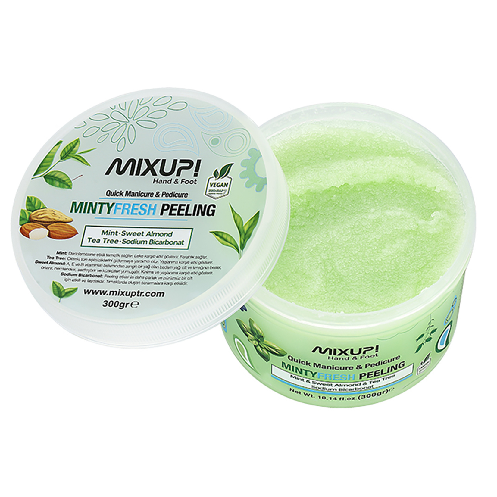 Mixup Hand & Foot Mint Fresh Peeling 300 G - Görsel 2