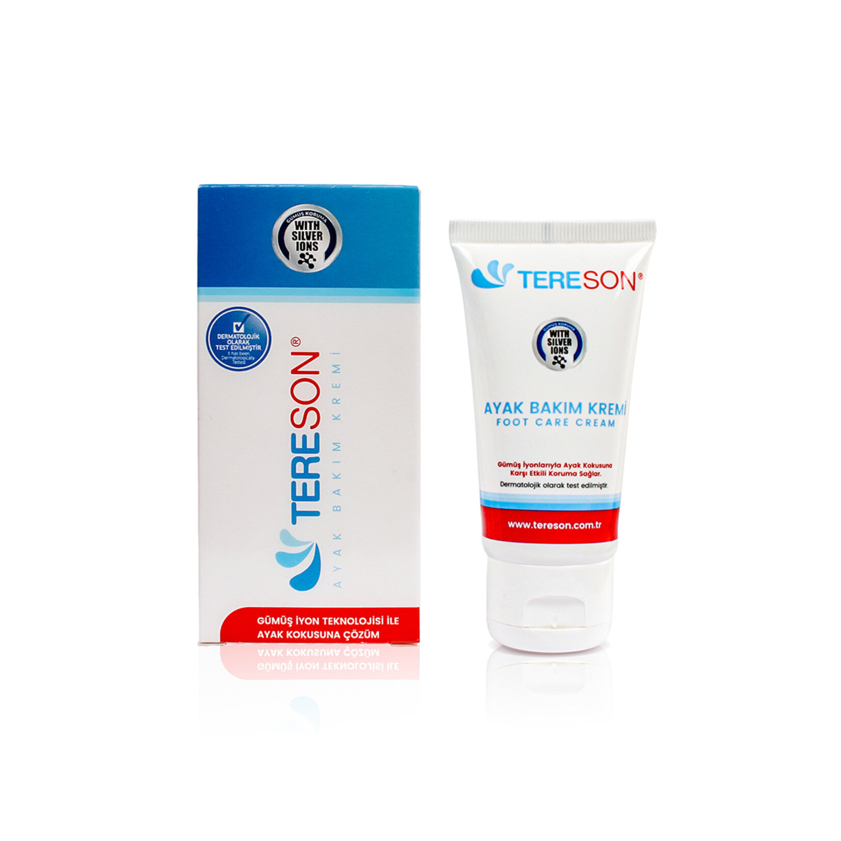 Tereson Koku Karşıtı Ayak Bakım Kremi 50 Ml (Gümüş Iyon Korumalı) - Görsel 2