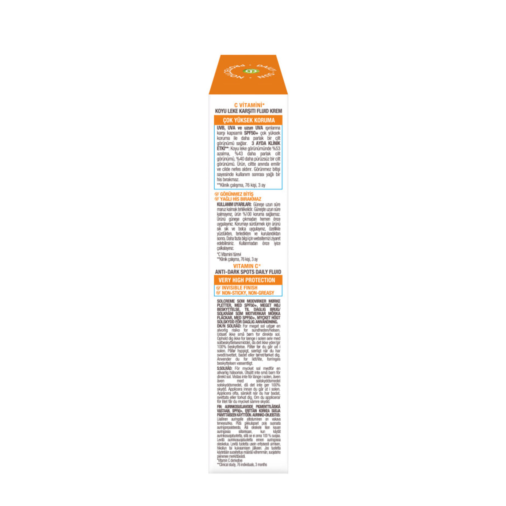 Garnier&nbsp;Ambre Solaire UV C Vitamini Koyu Leke Karşıtı Fluid Güneş Kremi SPF 50+ 40 ml - Görsel 3