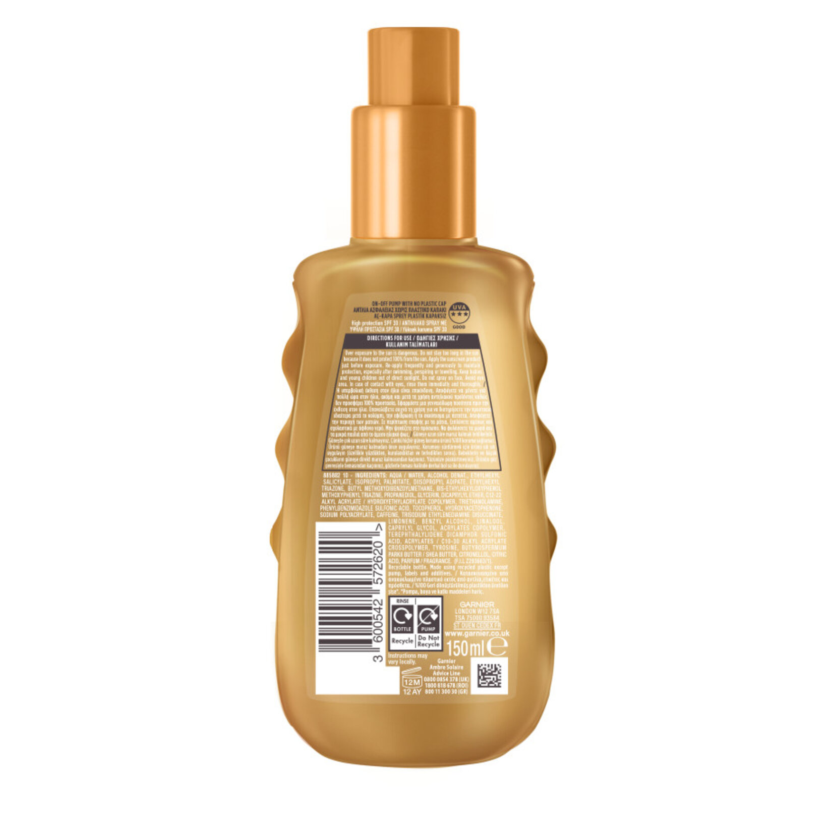 Garnier Ambre Solaire İdeal Bronzluk Güneş Kremi SPF 30 150 ml - Görsel 2