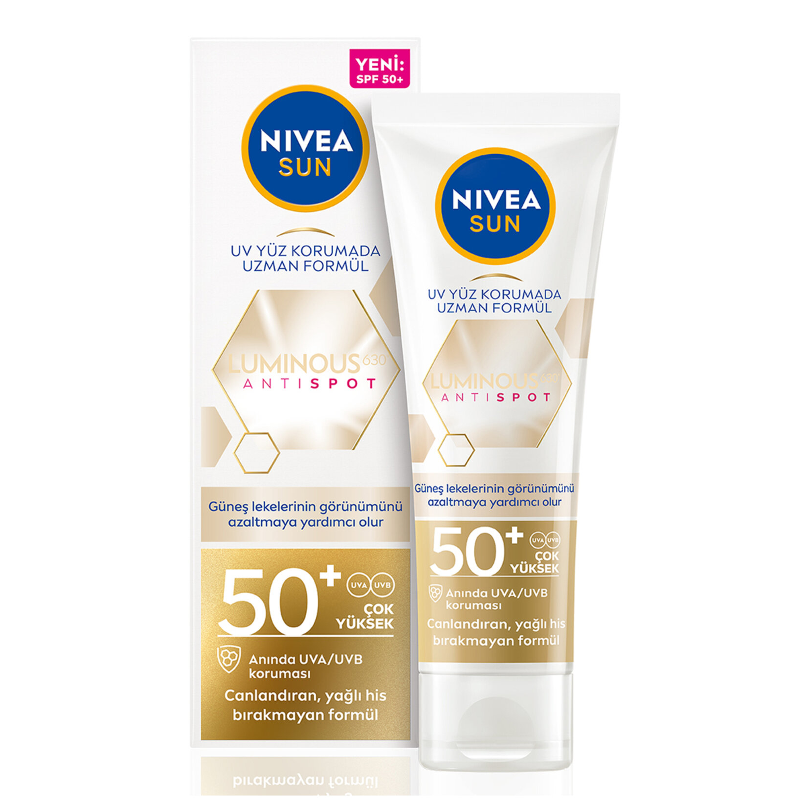 Nivea Sun Luminous630 Leke Karşıtı Koruyucu Yüz Kremi SPF 50 40 ml - Görsel 1
