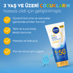 NIVEA SUN SPF50+ Çocuklara Özel Yüz ve Vücut Güneş Koruyucu Krem 100 Ml - Görsel 3
