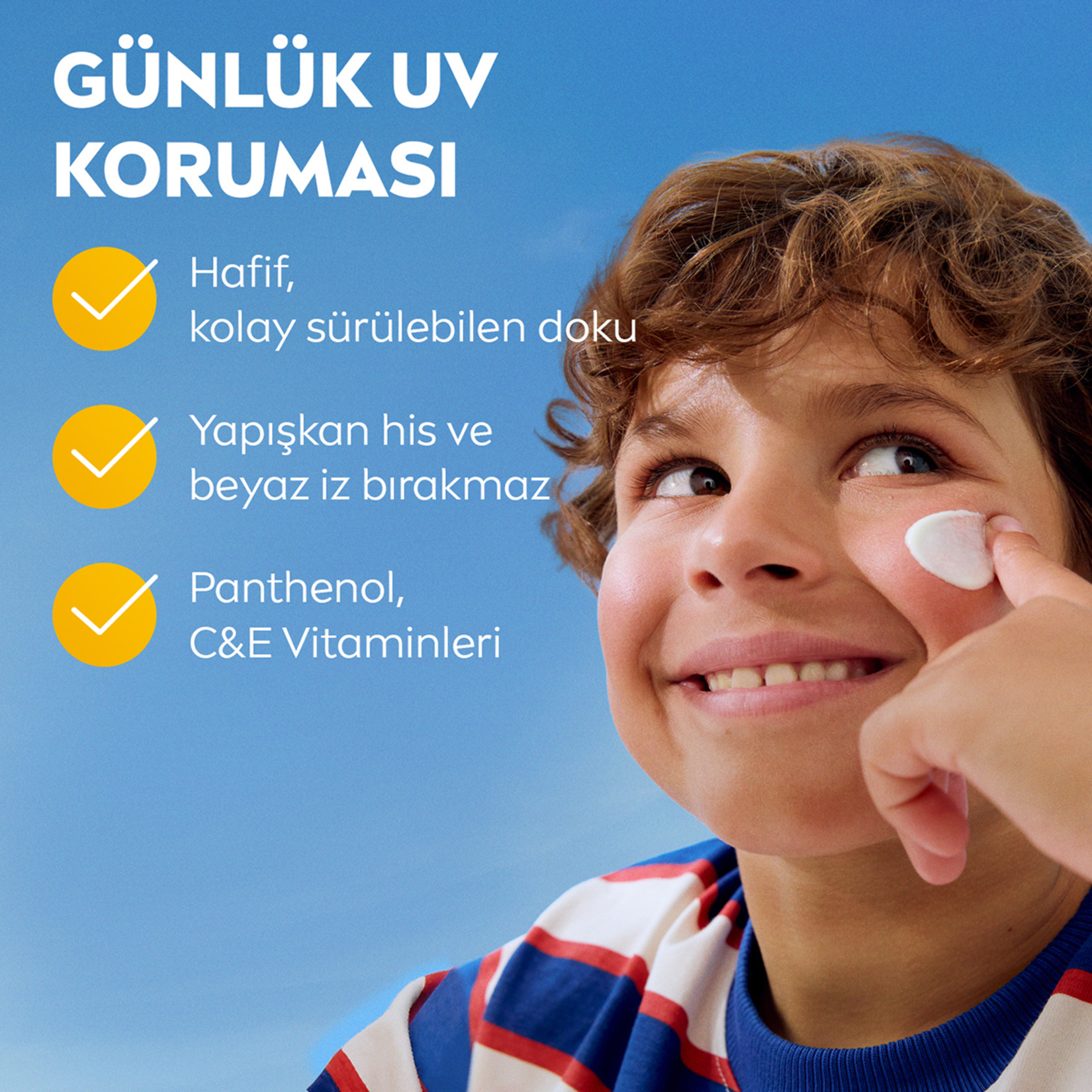 NIVEA SUN SPF50+ Çocuklara Özel Yüz ve Vücut Güneş Koruyucu Krem 100 Ml - Görsel 4