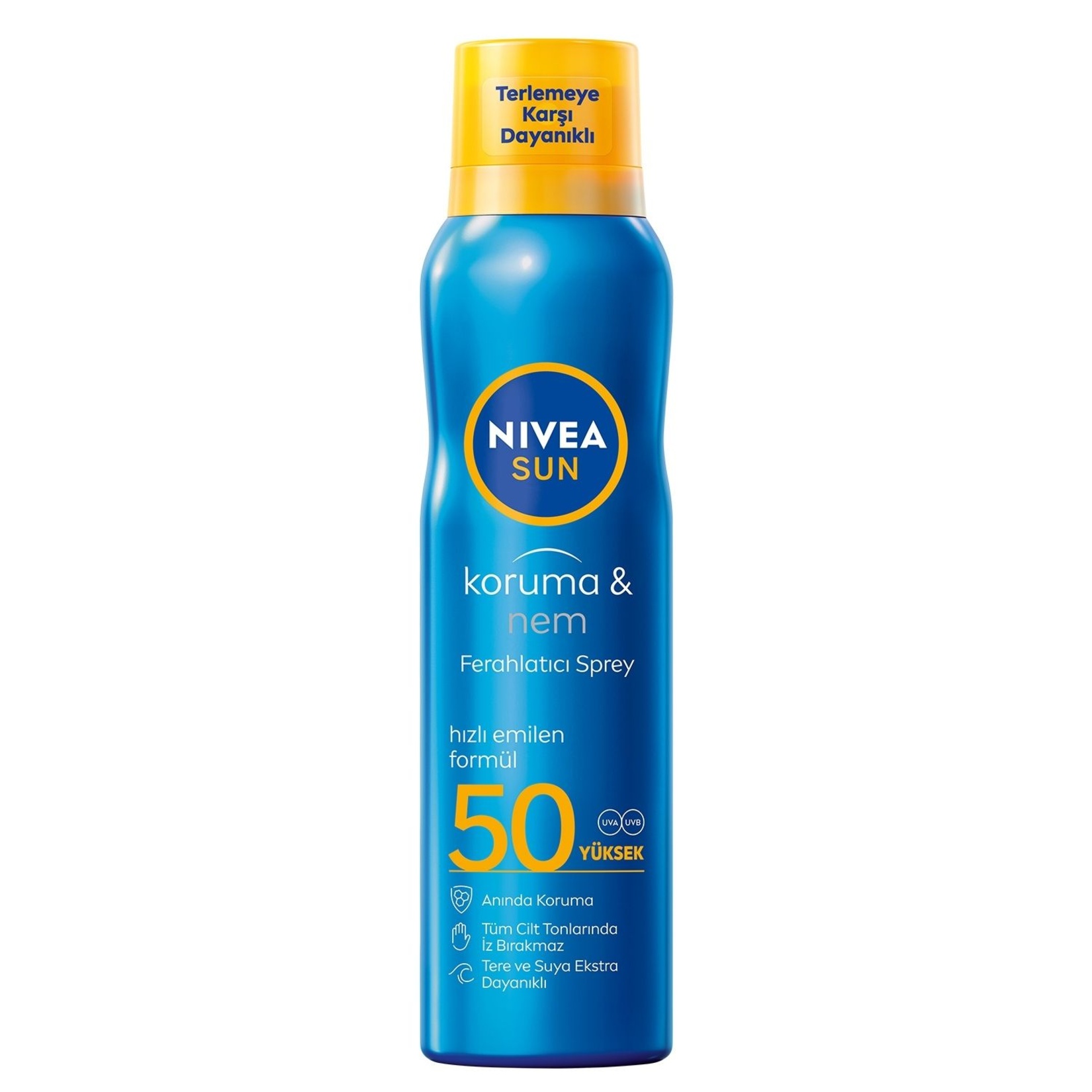 NIVEA SUN SPF50 Güneş Koruyucu ve Ferahlatıcı Vücut Spreyi 200 Ml - Görsel 1