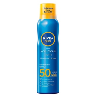 NIVEA SUN SPF50 Güneş Koruyucu ve Ferahlatıcı Vücut Spreyi 200 Ml