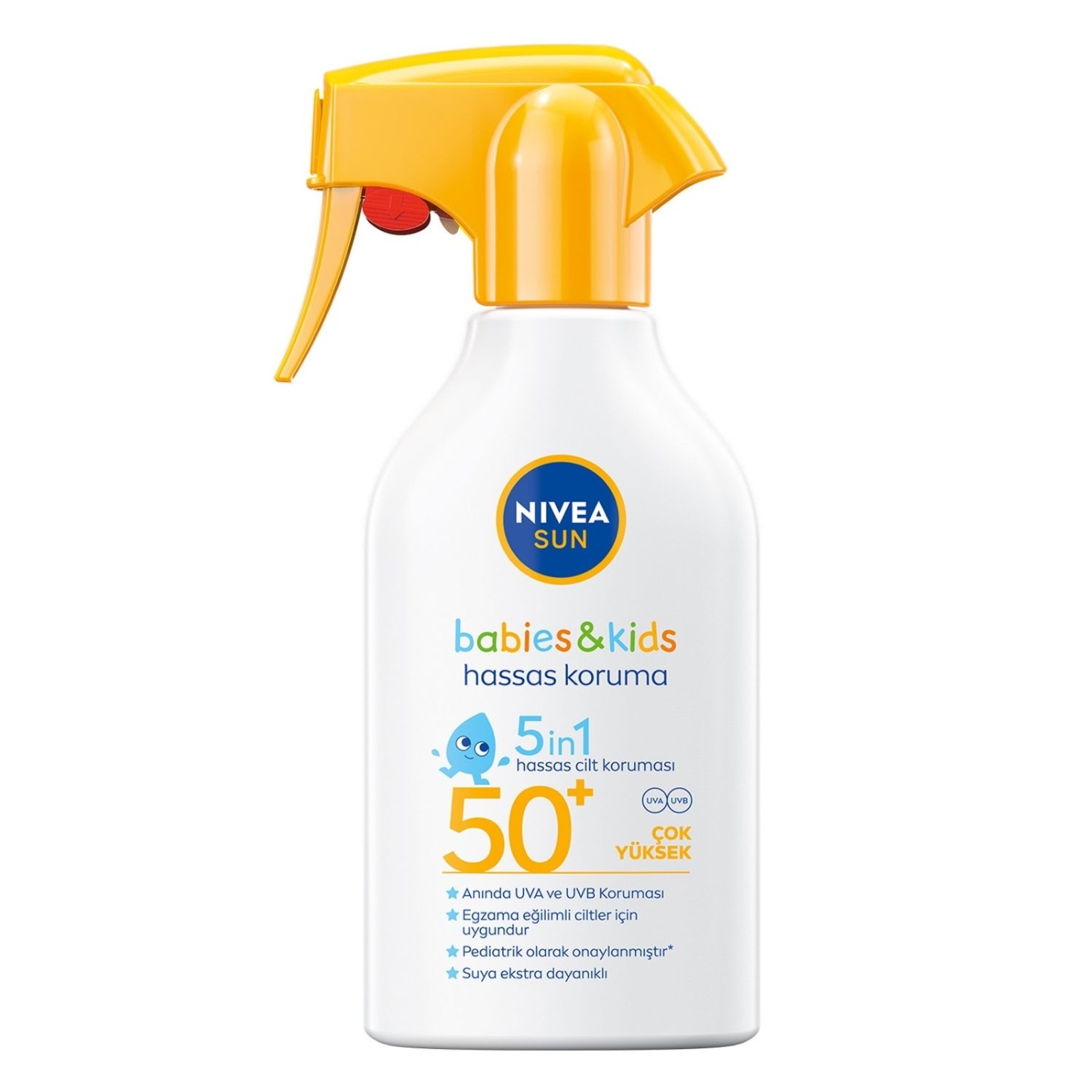 NIVEA SUN SPF50 Bebek ve Çocuklara Özel Hassas Güneş Koruyucu Sprey 250 Ml - Görsel 1