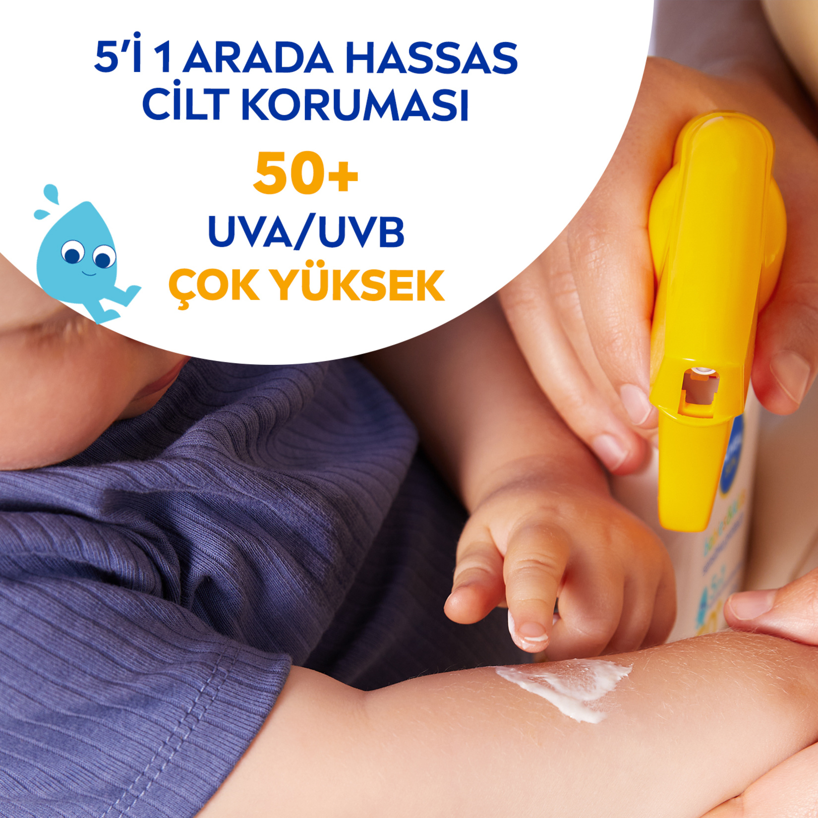 NIVEA SUN SPF50 Bebek ve Çocuklara Özel Hassas Güneş Koruyucu Sprey 250 Ml - Görsel 4