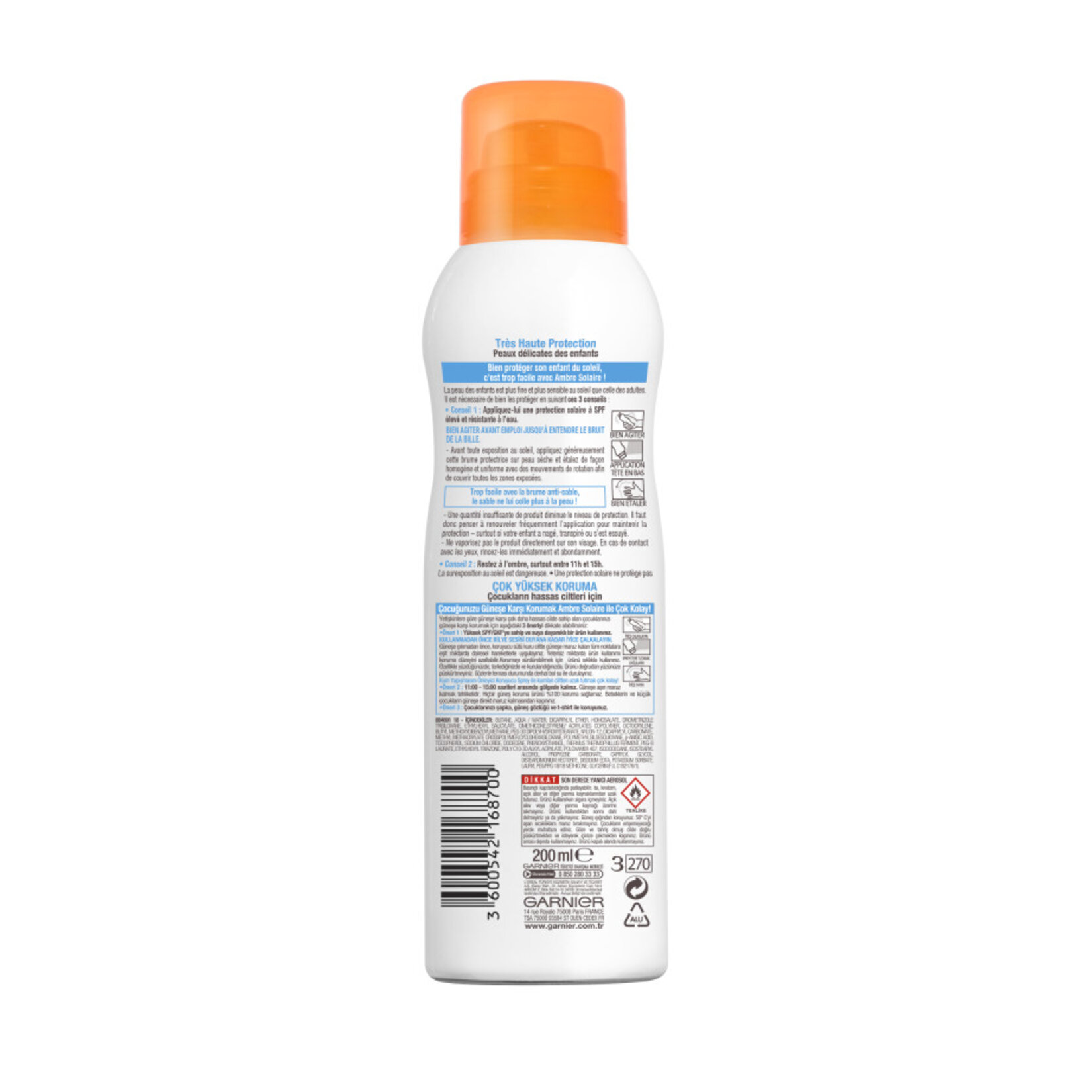 Ambre Solaire Kum Yapışmasını Önleyici Sprey GKF 50+ 200 Ml - Görsel 2