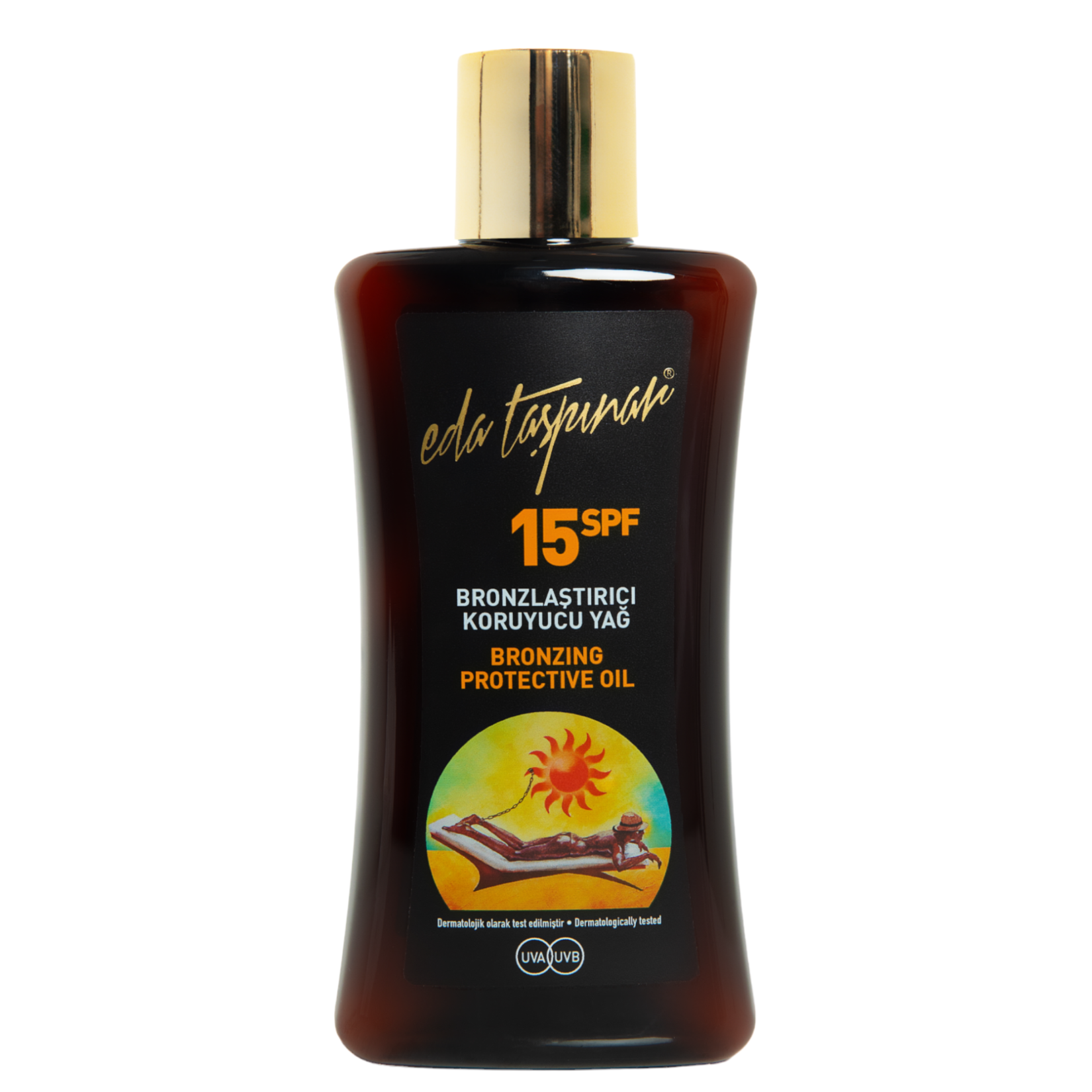 Eda Taşpınar Bronzlaştırıcı Koruyucu Yağ SPF 15 200 ml - Görsel 1