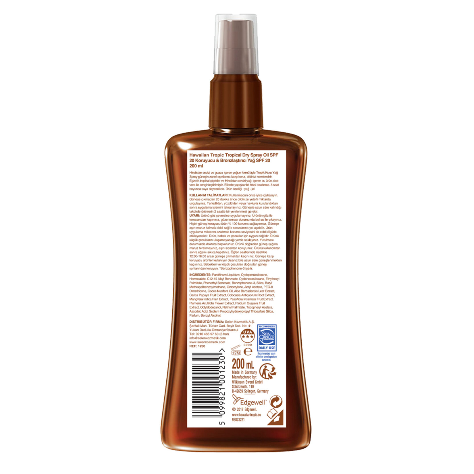 Hawaiian Tropic Protection Carrot Oil Sprey SPF 20 200 ml - Görsel 2