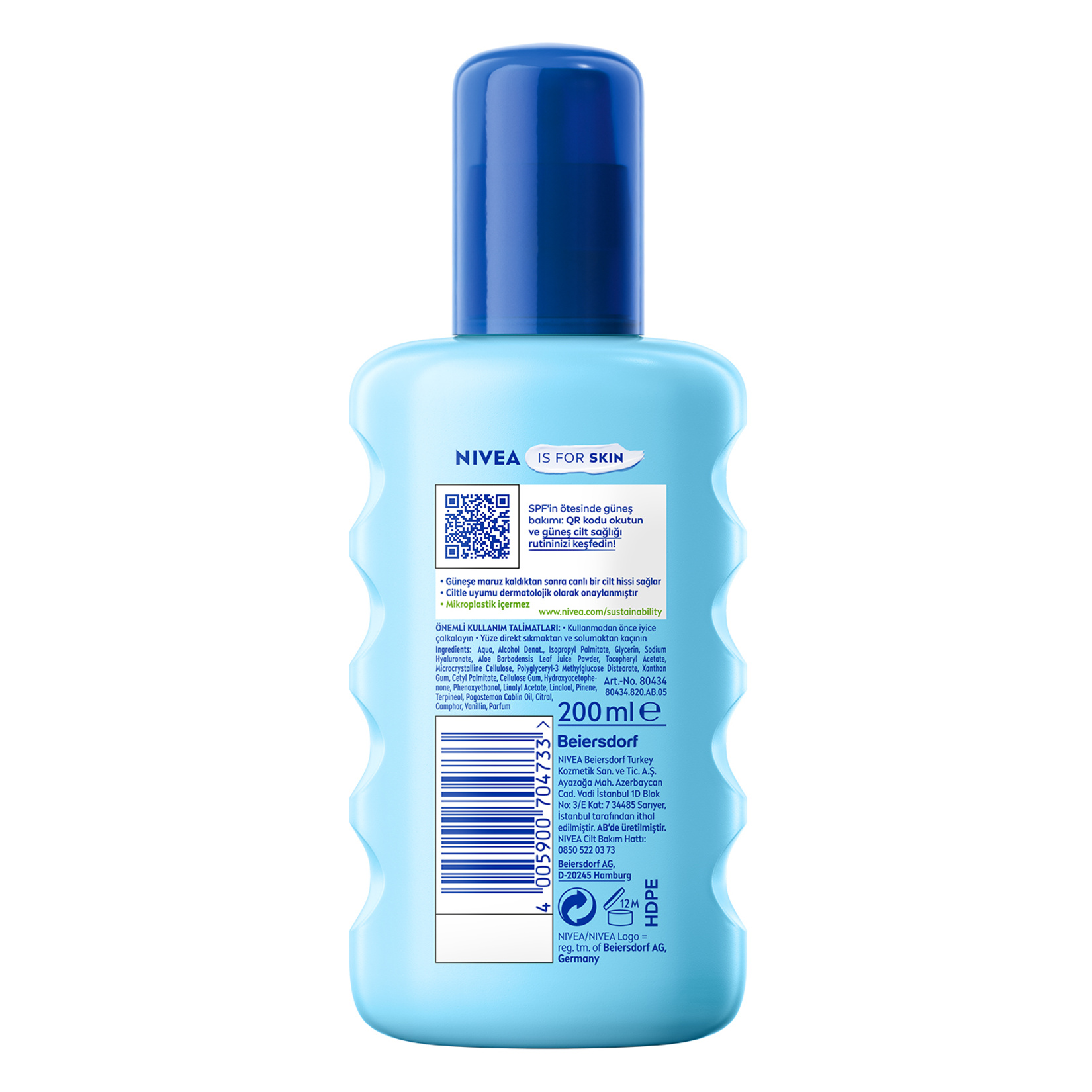 NIVEA SUN Güneş Sonrası Nemlendirici Vücut Spreyi 200 Ml - Görsel 2