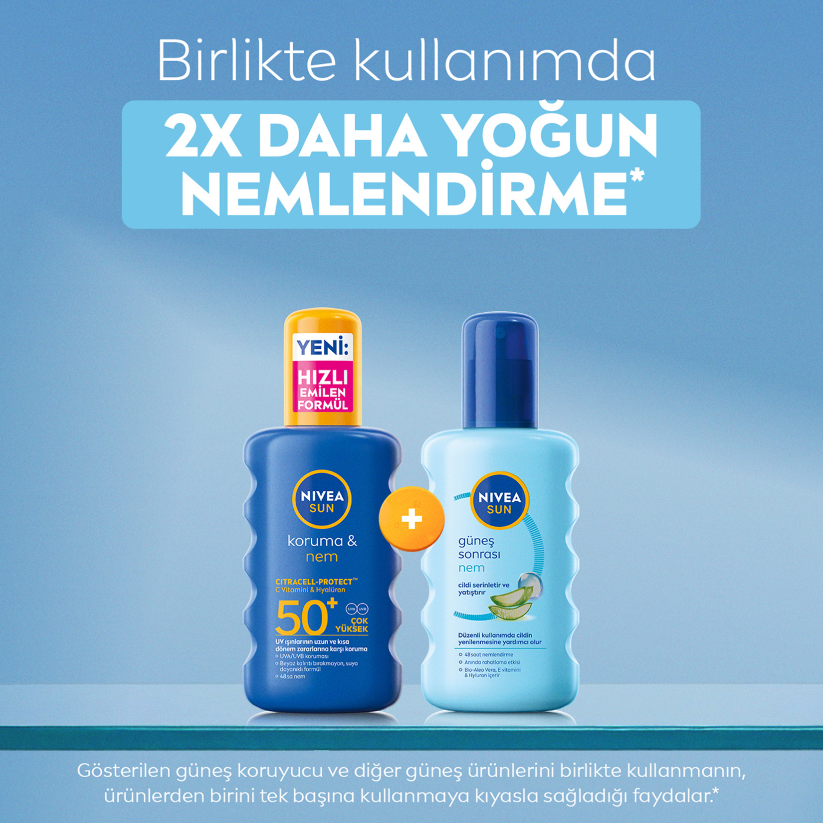 NIVEA SUN Güneş Sonrası Nemlendirici Vücut Spreyi 200 Ml - Görsel 7