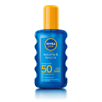 NIVEA SUN SPF50 Güneş Koruyucu ve Ferahlatıcı Transparan Vücut Spreyi 200 Ml