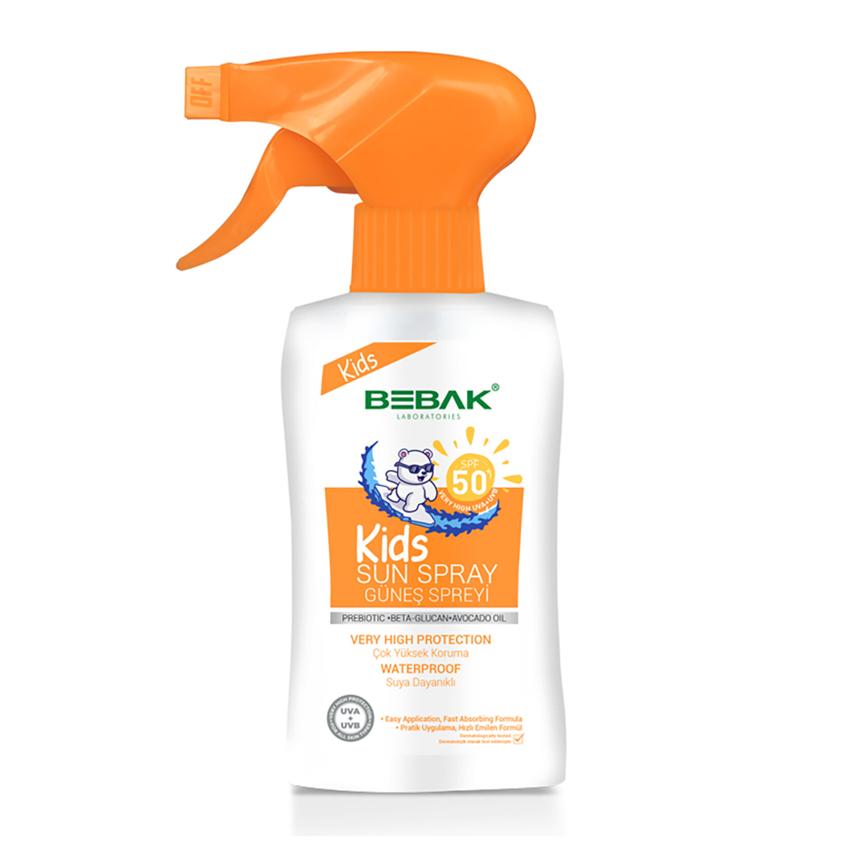 Bebak UVA /UVB Işınlarına Karşı Yüksek Koruma Etkili Çocuk Güneş Spreyi SPF 50 175 ml